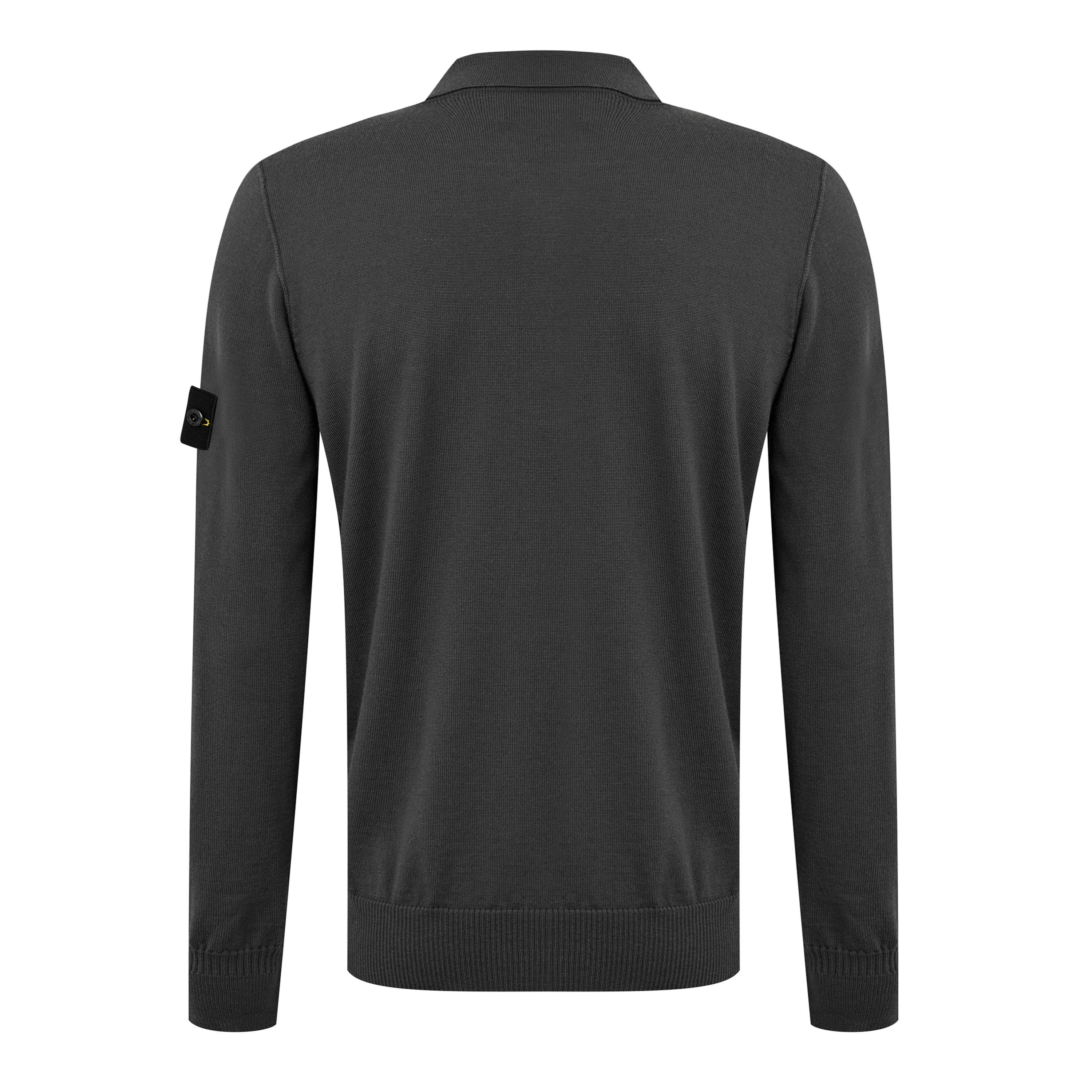 Piombo V0062 - Stone Island - Button Wool Polo Shirt - 2