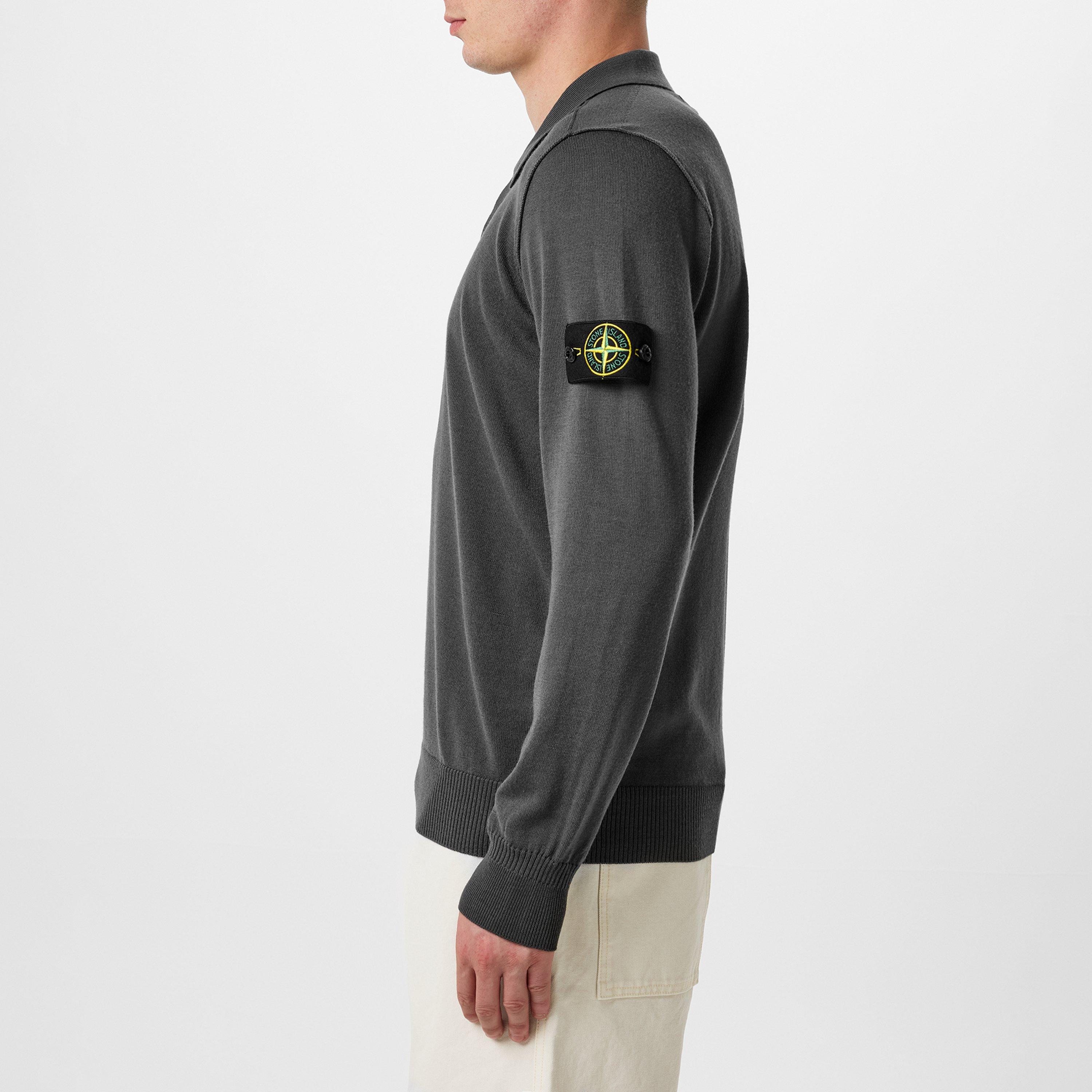 Piombo V0062 - Stone Island - Button Wool Polo Shirt - 5