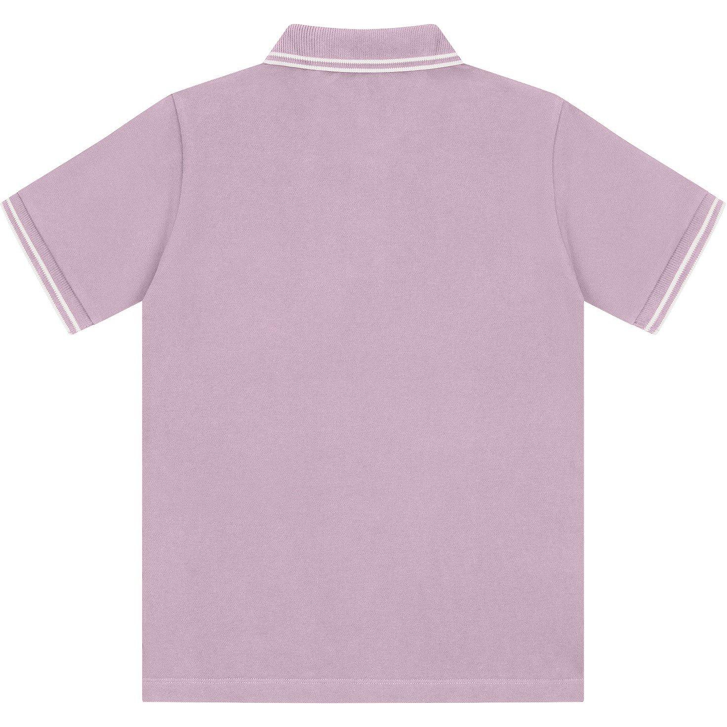 Rosa V0080 - Stone Island - Boys' Logo Cotton Tipped Polo Shirt - 2