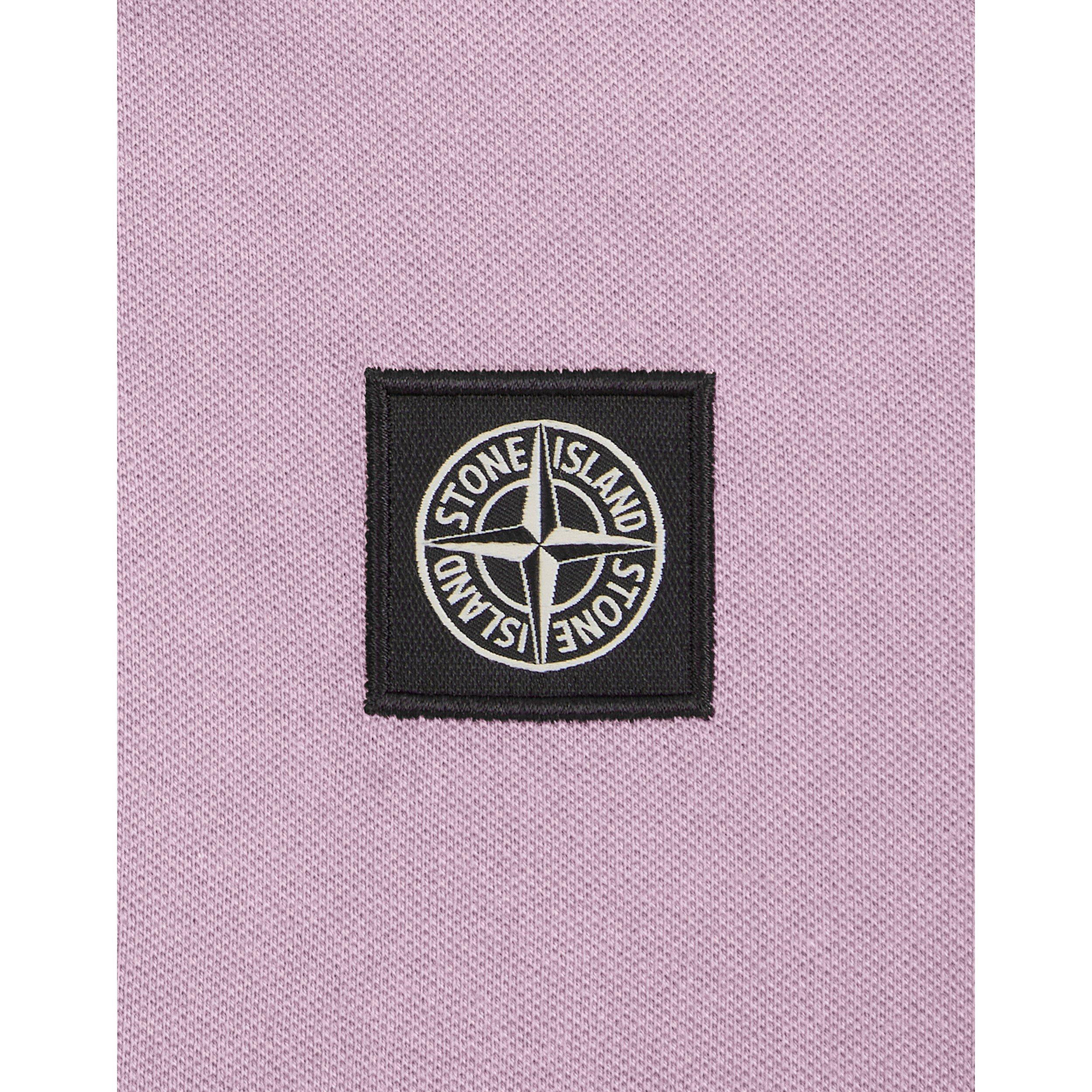Rosa V0080 - Stone Island - Boys' Logo Cotton Tipped Polo Shirt - 4