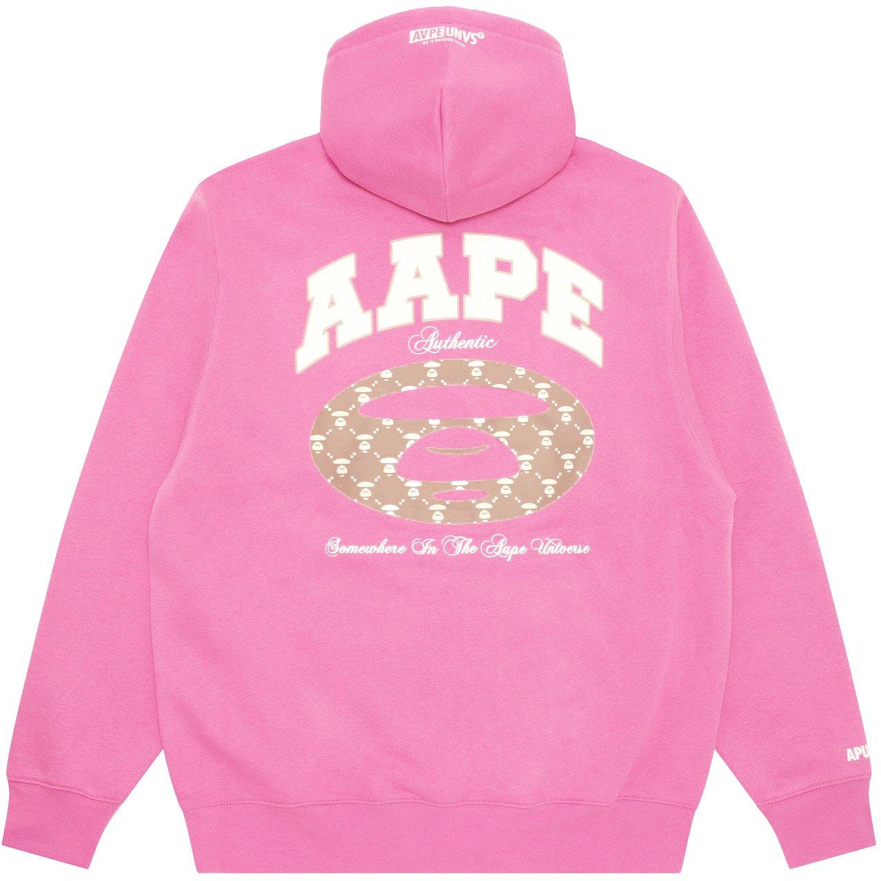 Pink - AAPE - Logo Hoodie - 2