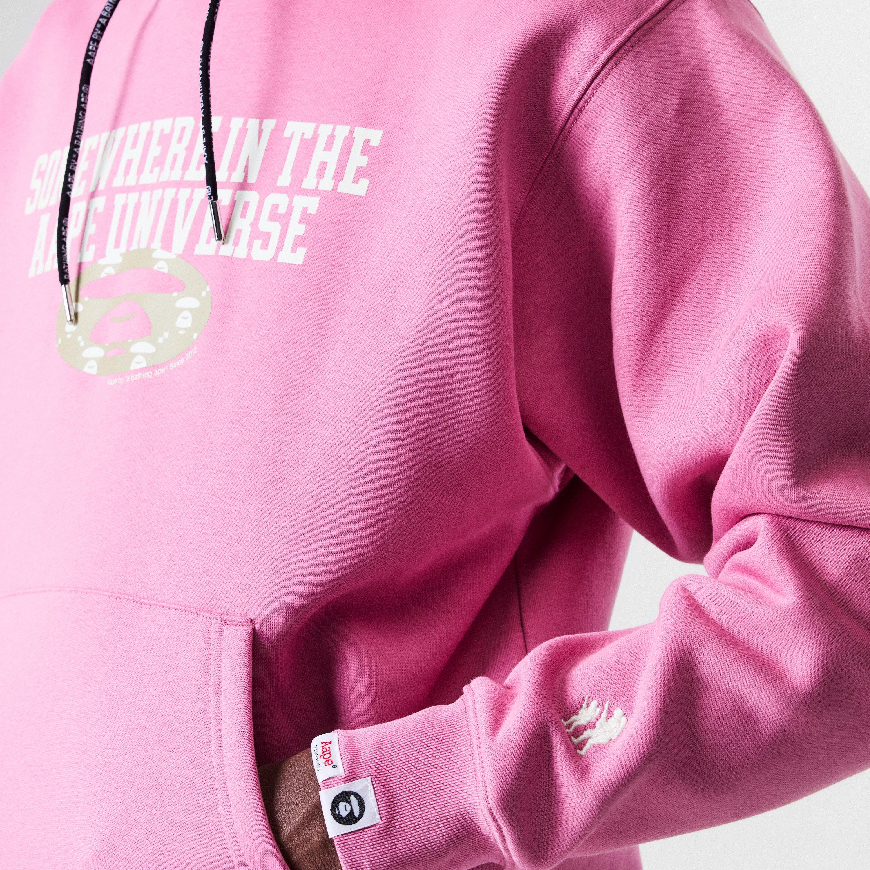 Pink - AAPE - Logo Hoodie - 5