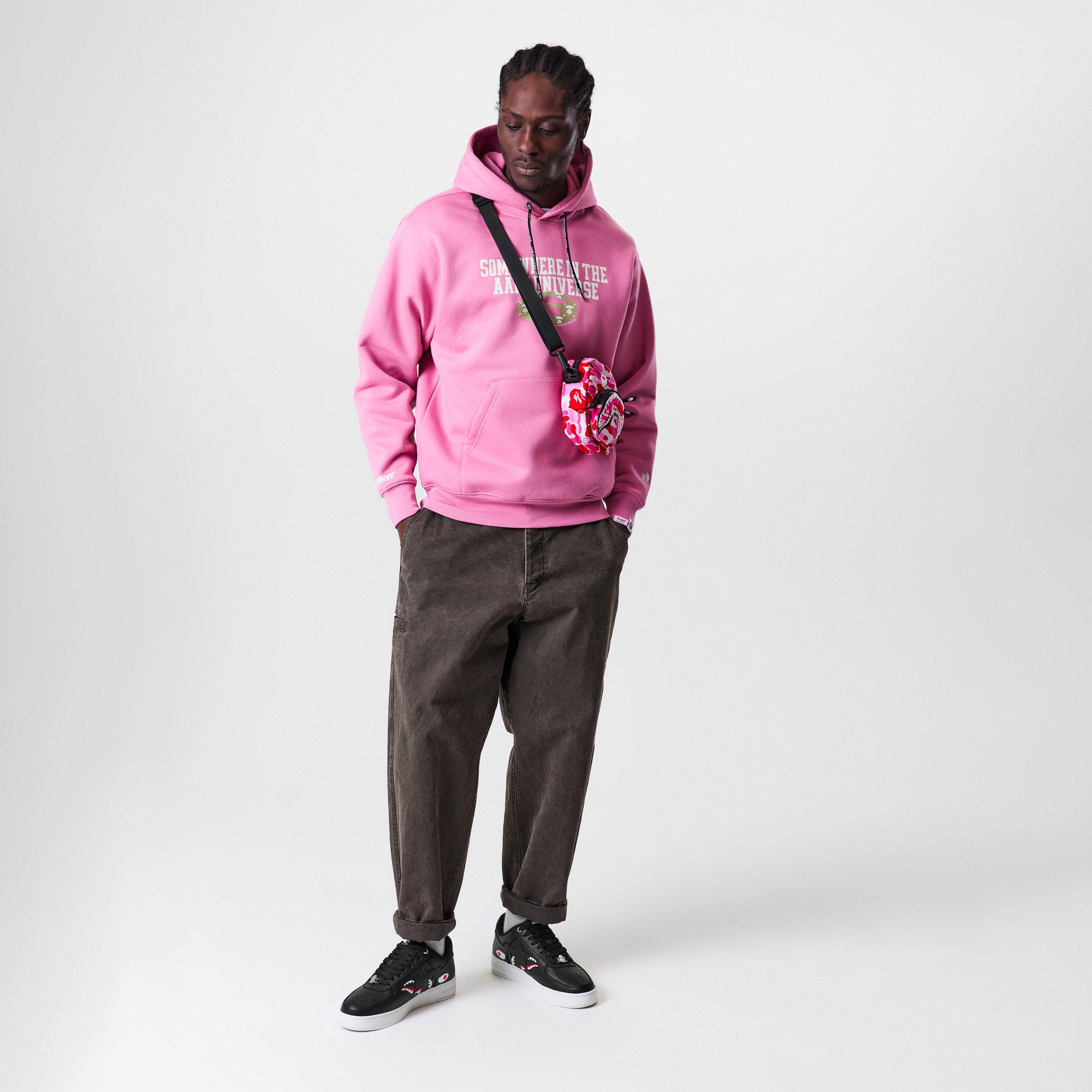 Pink - AAPE - Logo Hoodie - 6