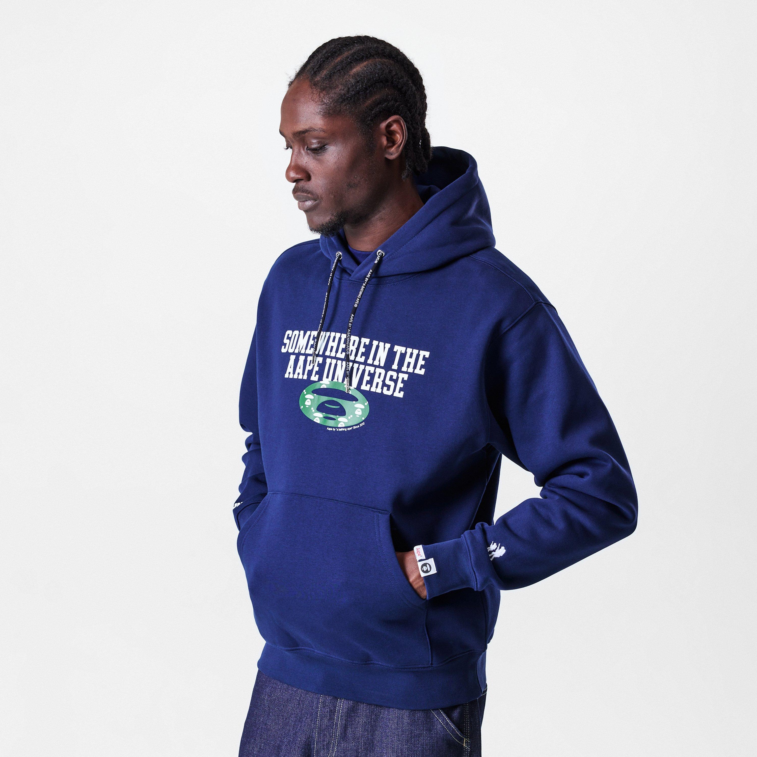 Navy - AAPE - Logo Hoodie - 3