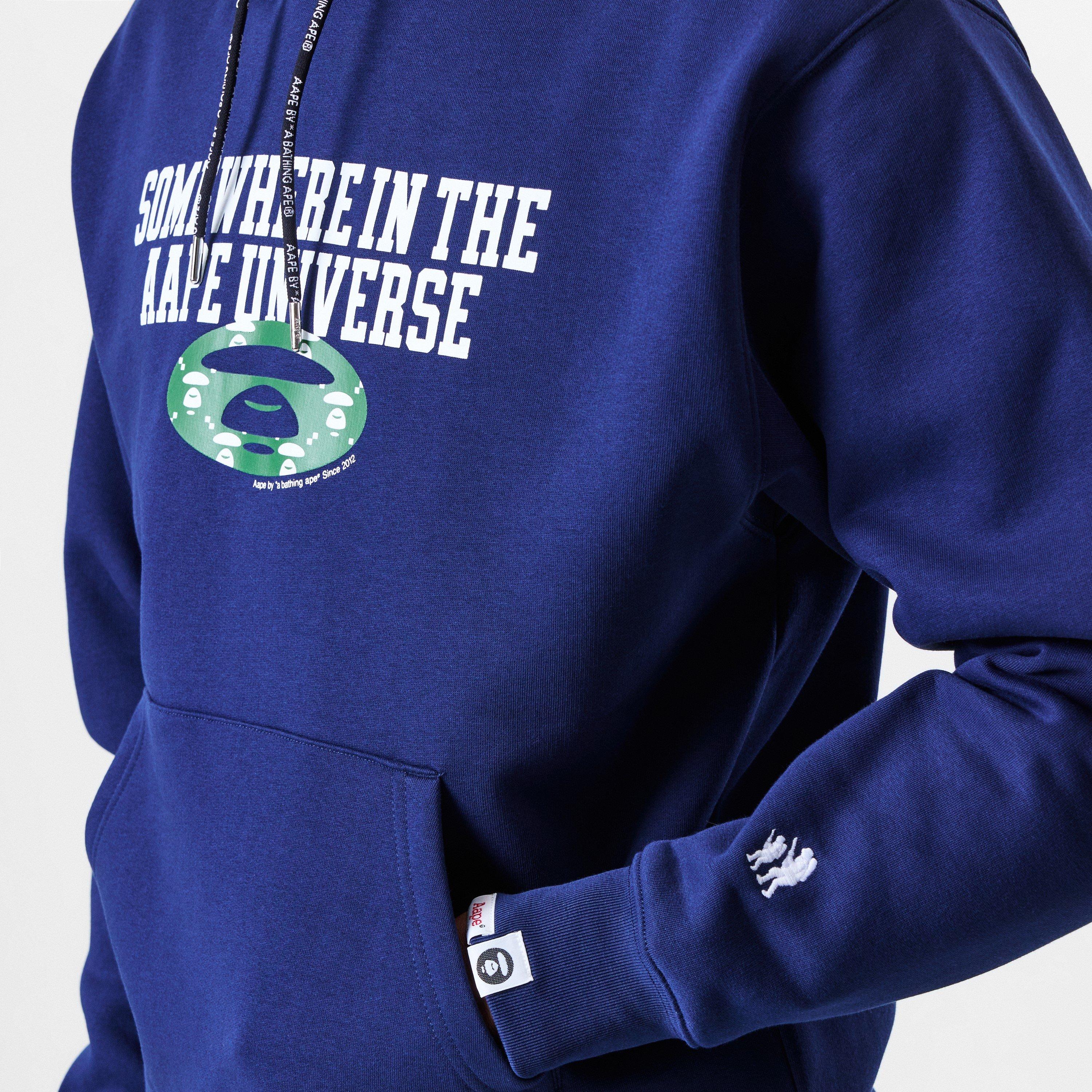 Navy - AAPE - Logo Hoodie - 5