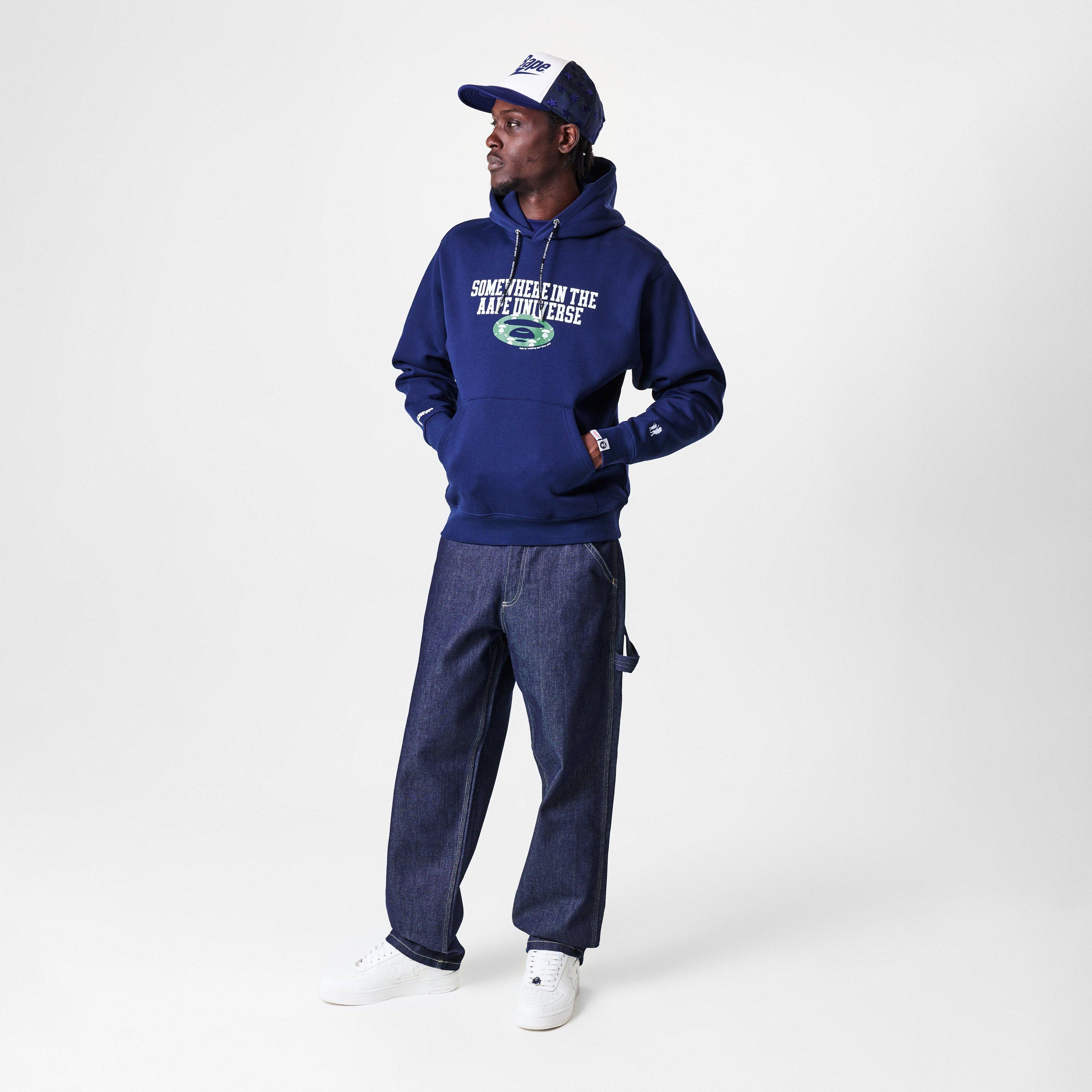 Navy - AAPE - Logo Hoodie - 7