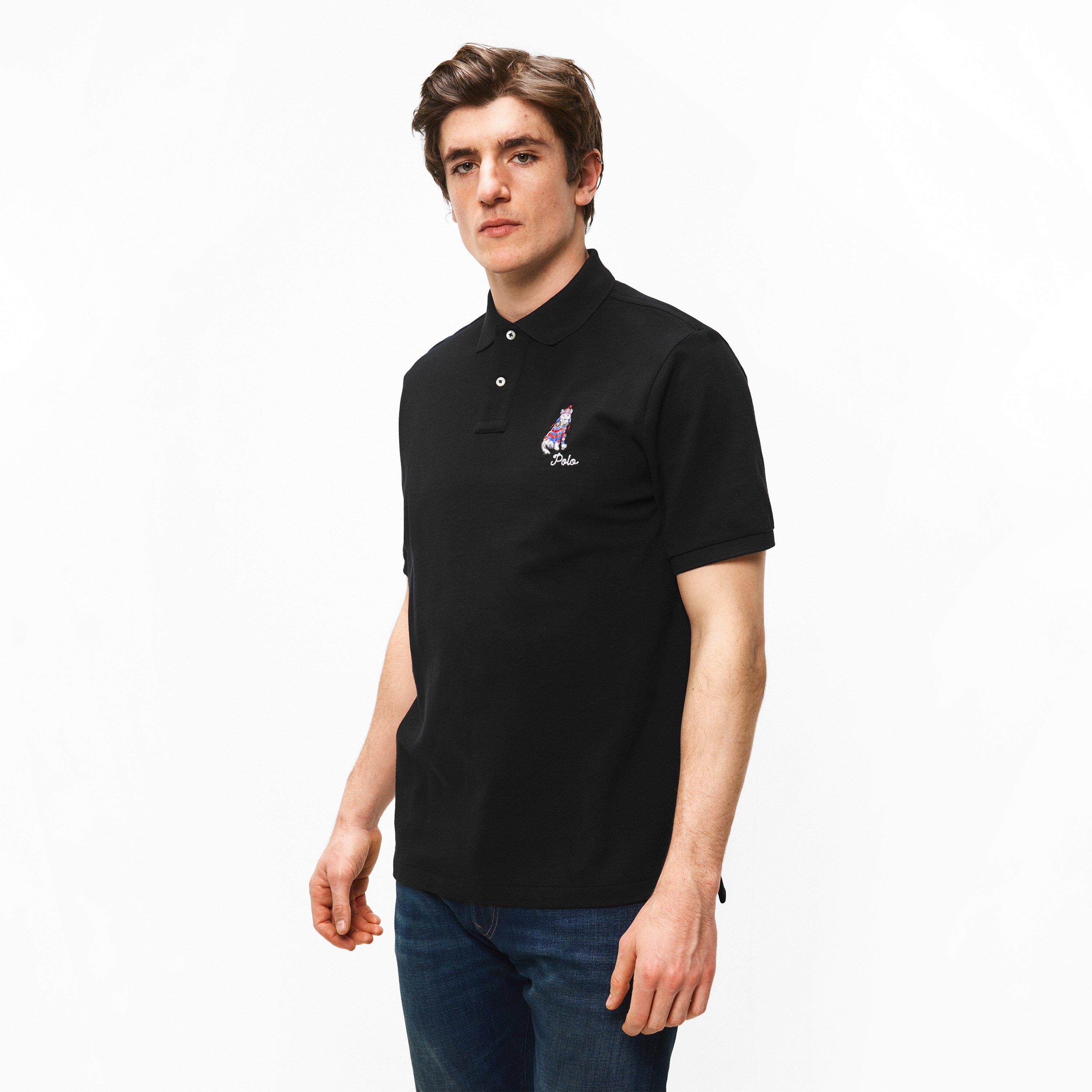 Polo Black - Ralph Lauren - Men's Short Sleeve Slim Fit Polo Shirt - 3
