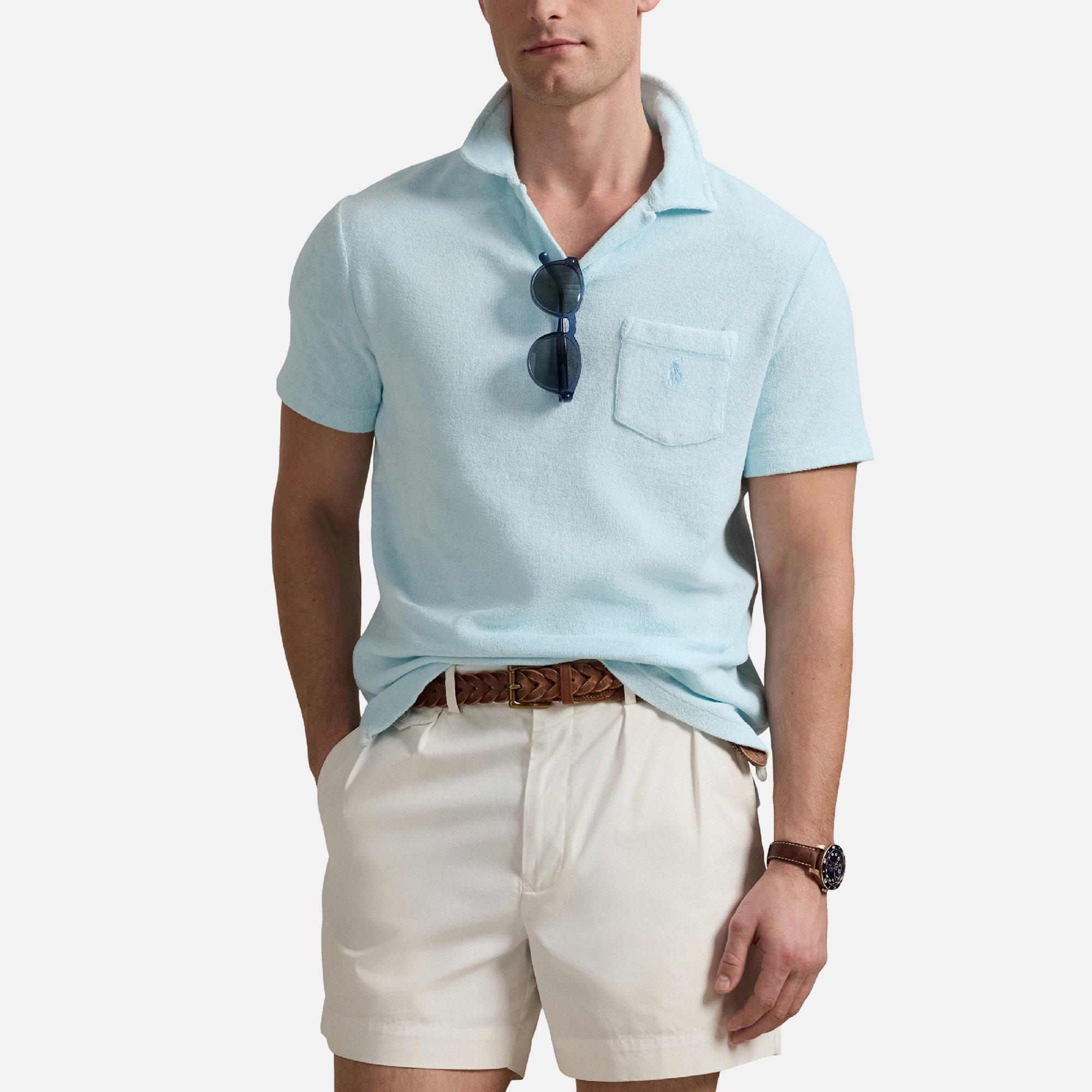 Ralph Lauren Men's Slim Fit Short Sleeve Polo Shirt - Sky - XL