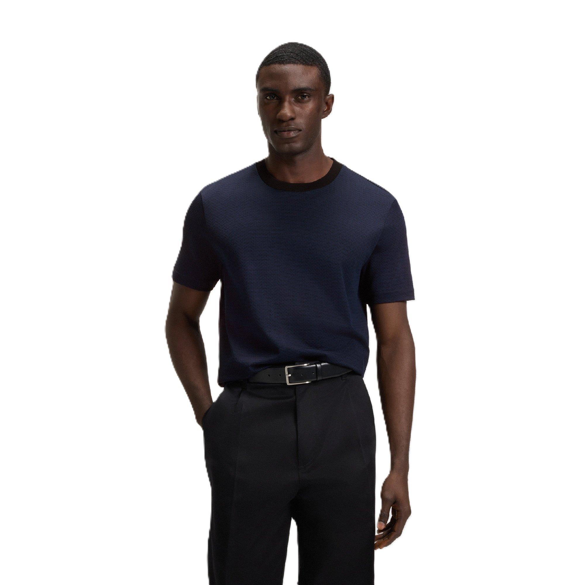Dark Blue - Boss - Men's C Thompson Short Sleeve Polo Shirt - 1
