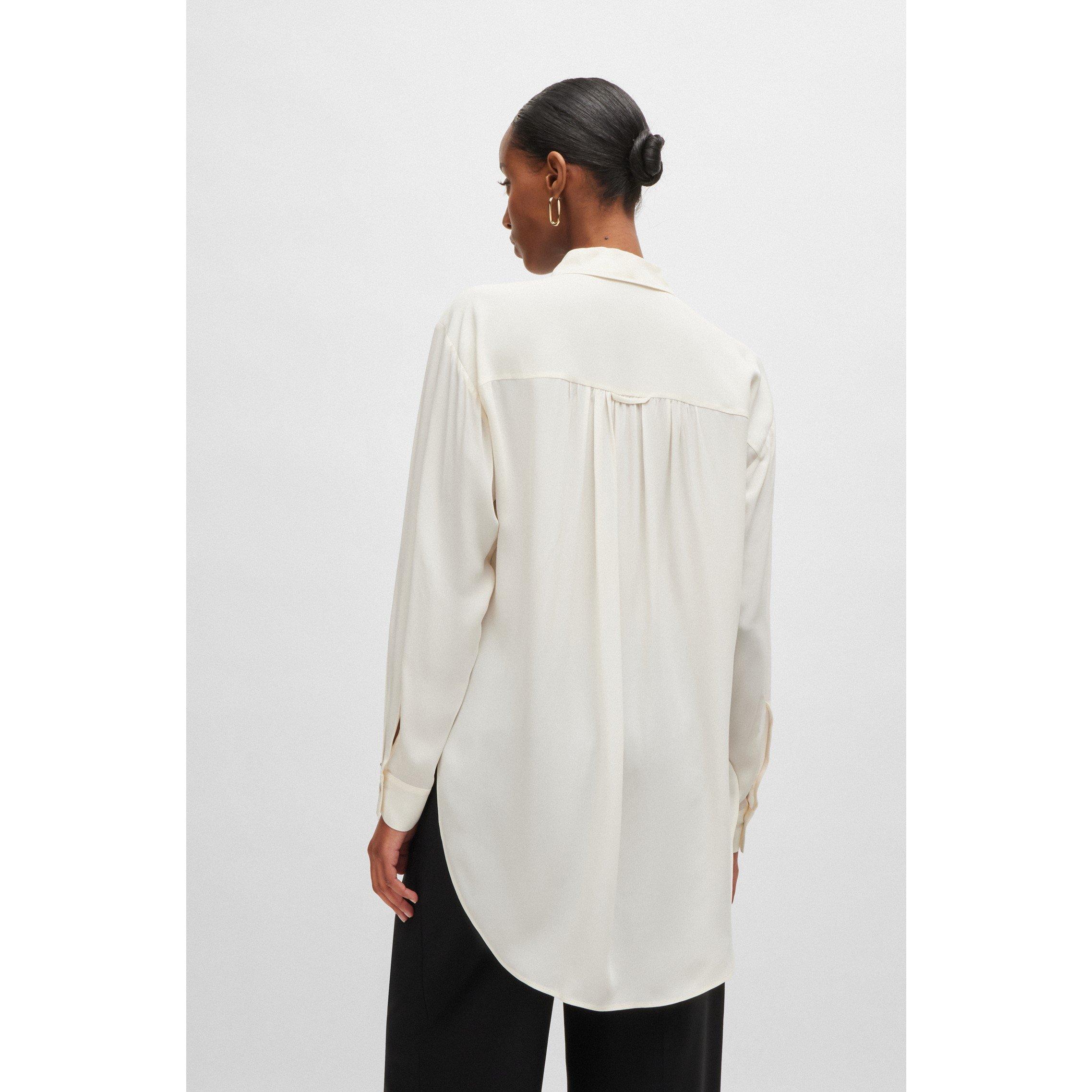 Open White - Boss - Women's Benika Relaxed Fit Blouse - 6