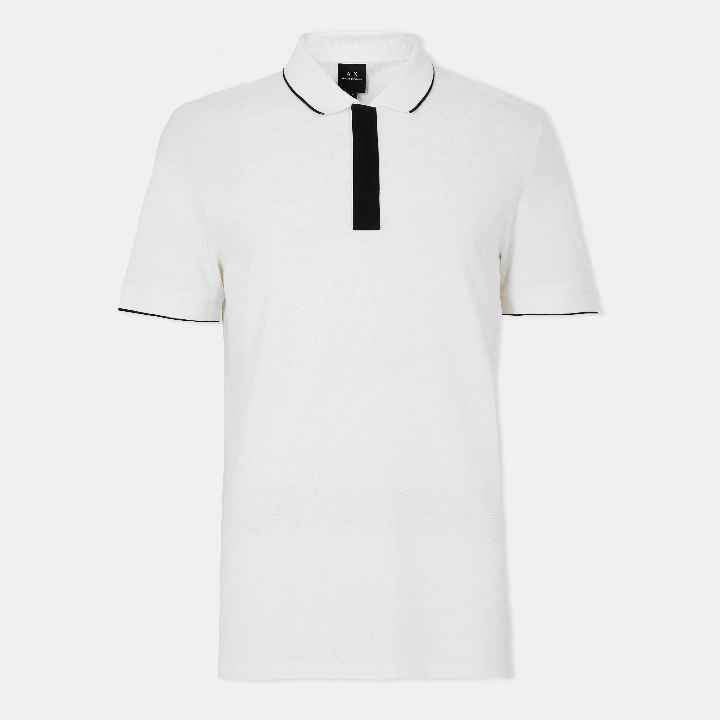 Armani Exchange Men's White Polo - S