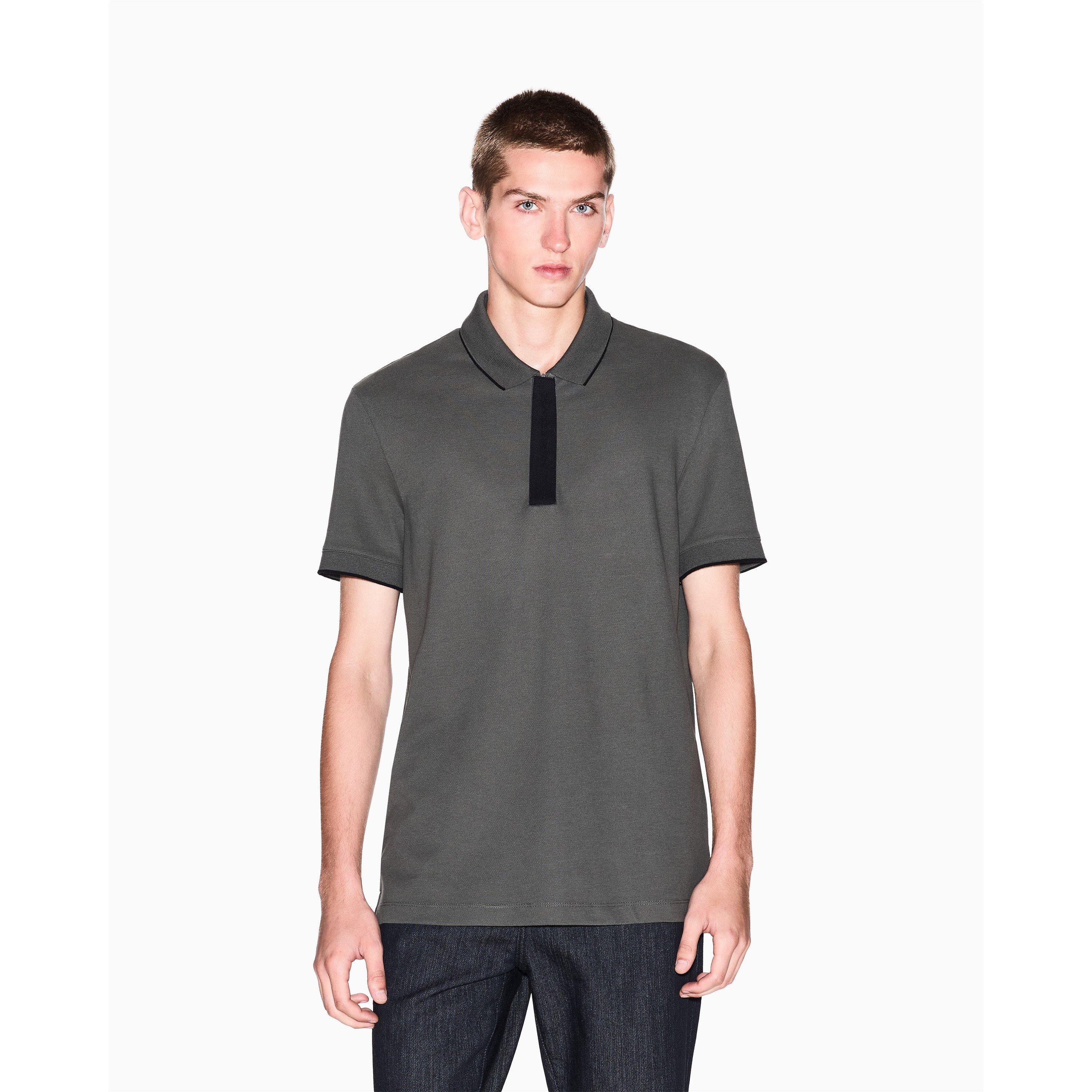 Armani Exchange Men's Khaki U8144 Polo - XL