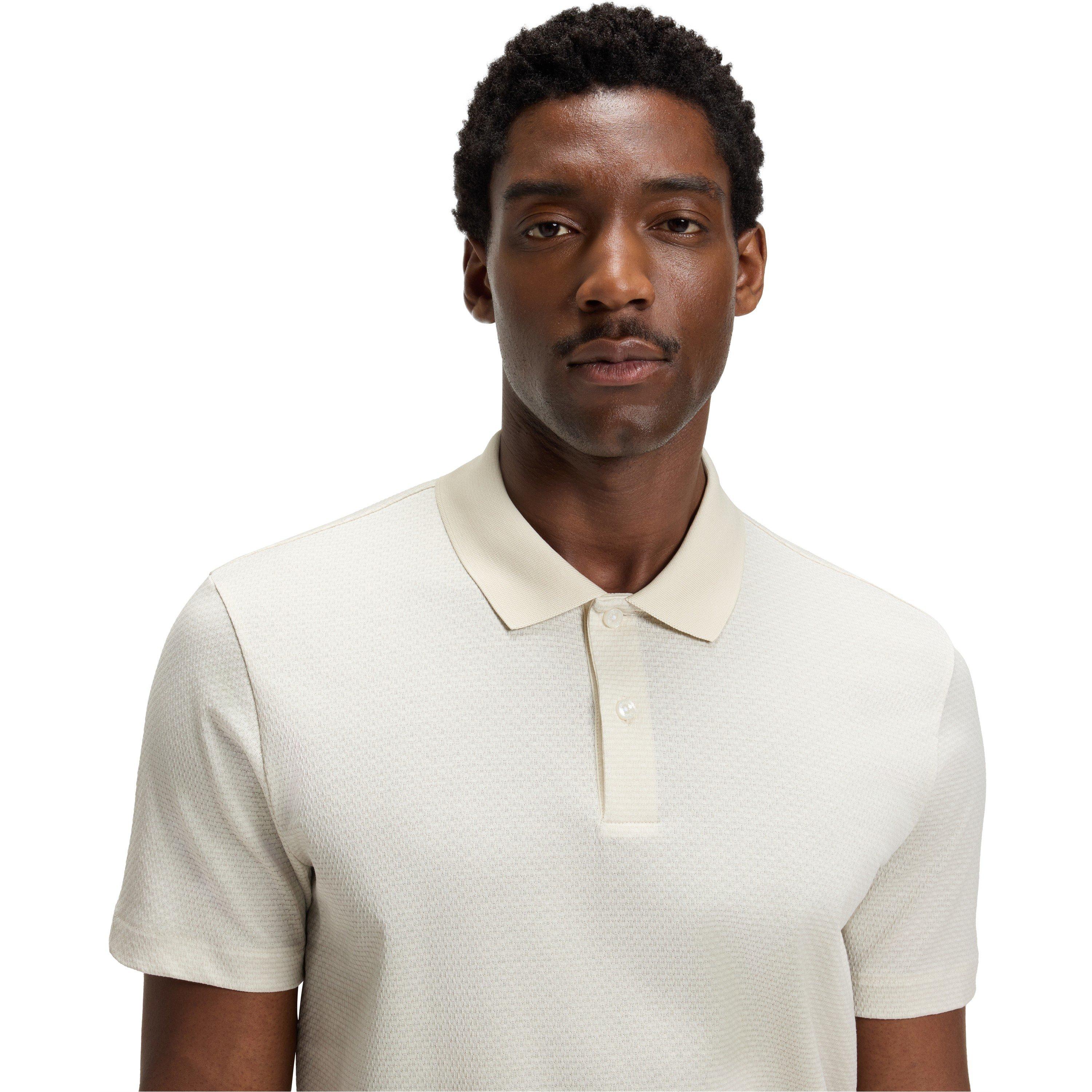Boss Black Mens BOSS Short Sleeve Polo Shirt with Ribbed Collar (C ...