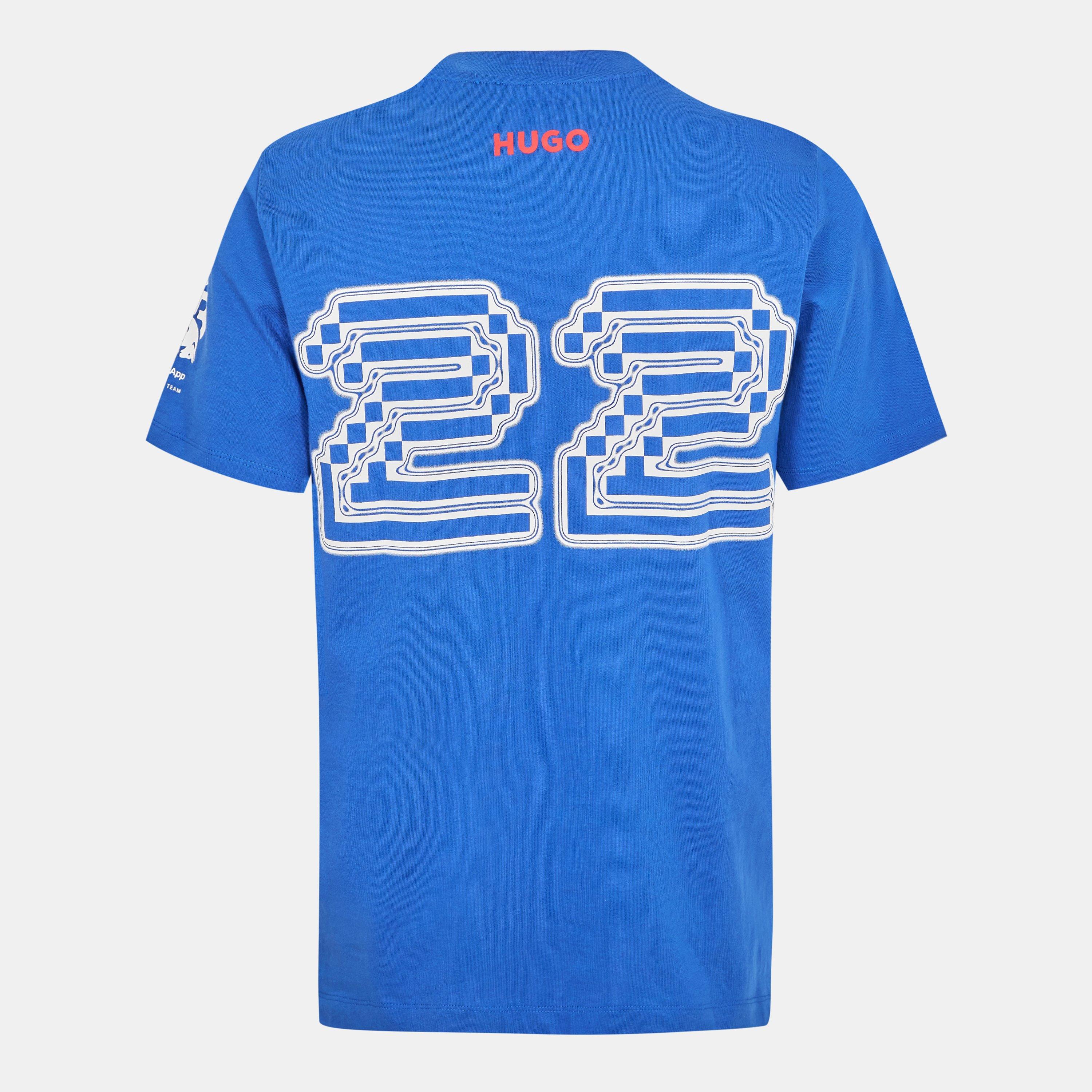 Medium Blue - Hugo - Men's Yuki Short Sleeve Polo Shirt - 2