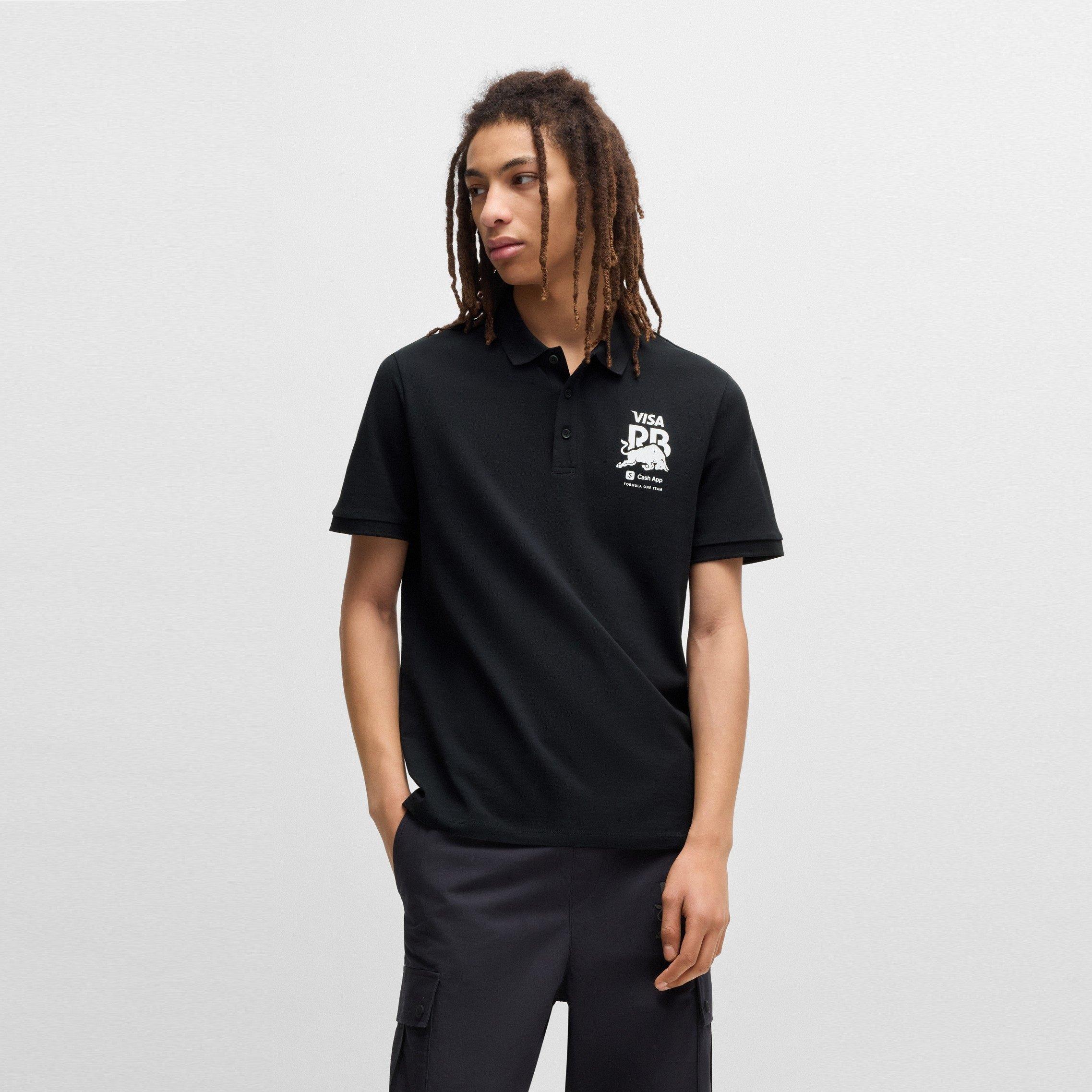 Black - Hugo - Men's Vcarb Short Sleeve Polo Shirt - 3