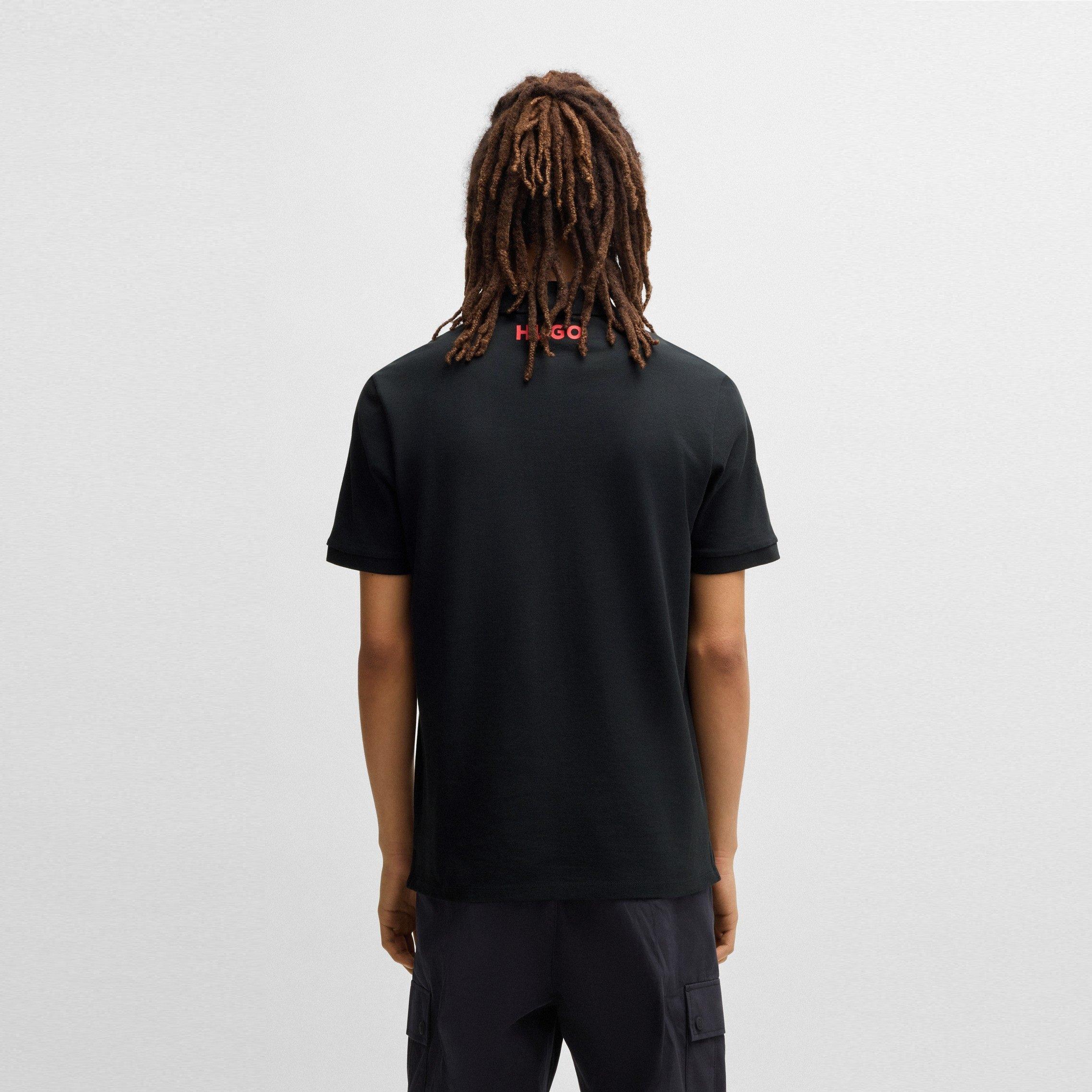 Black - Hugo - Men's Vcarb Short Sleeve Polo Shirt - 4