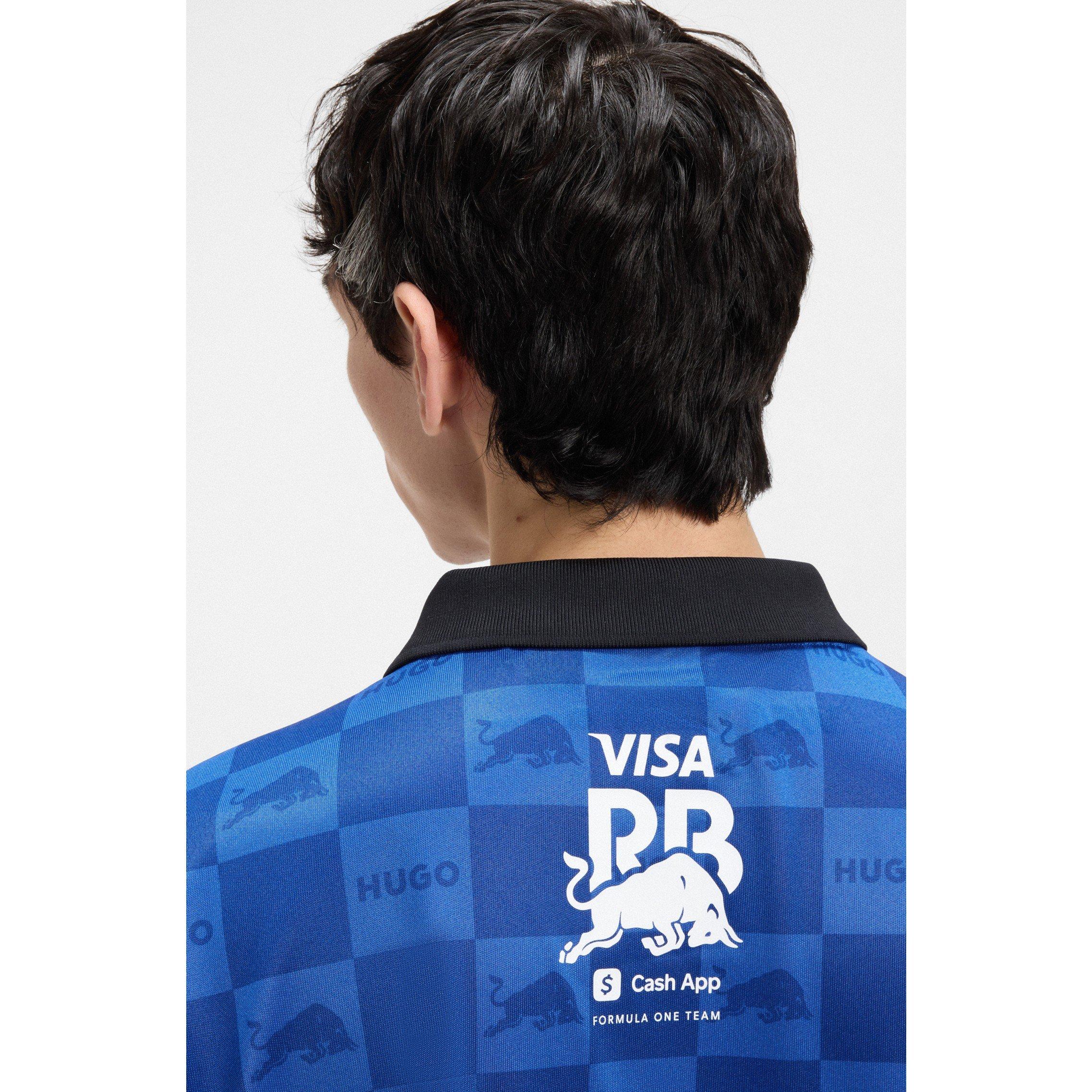 Med Blue - Hugo - Men's Vcarb Short Sleeve Polo Shirt - 4