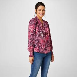 Biba Tie Neck Blouse