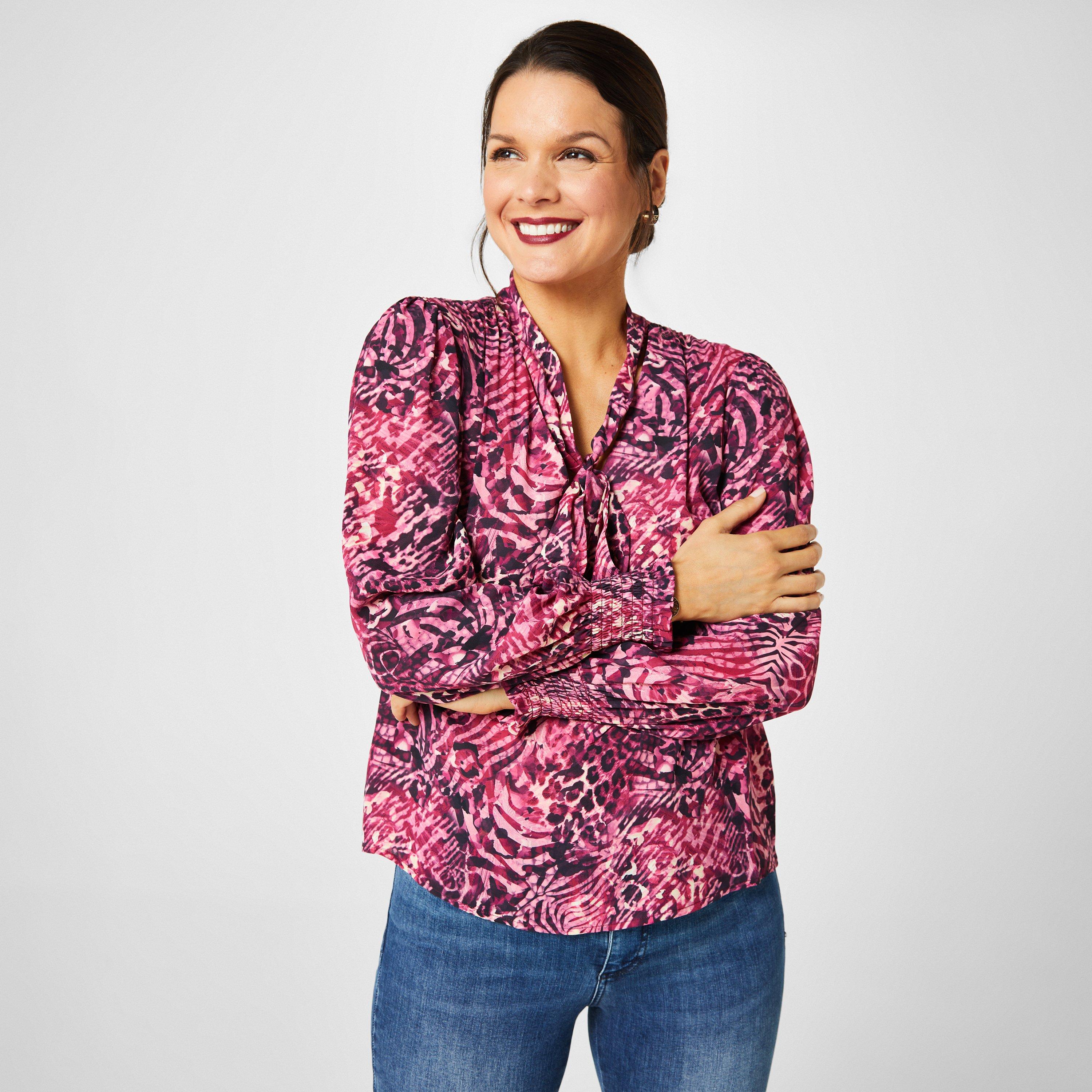 Mixed Animal - Biba - Biba Tie Neck Blouse - 3