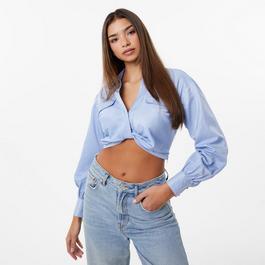 Jack Wills JW Draped Cropped Blouse