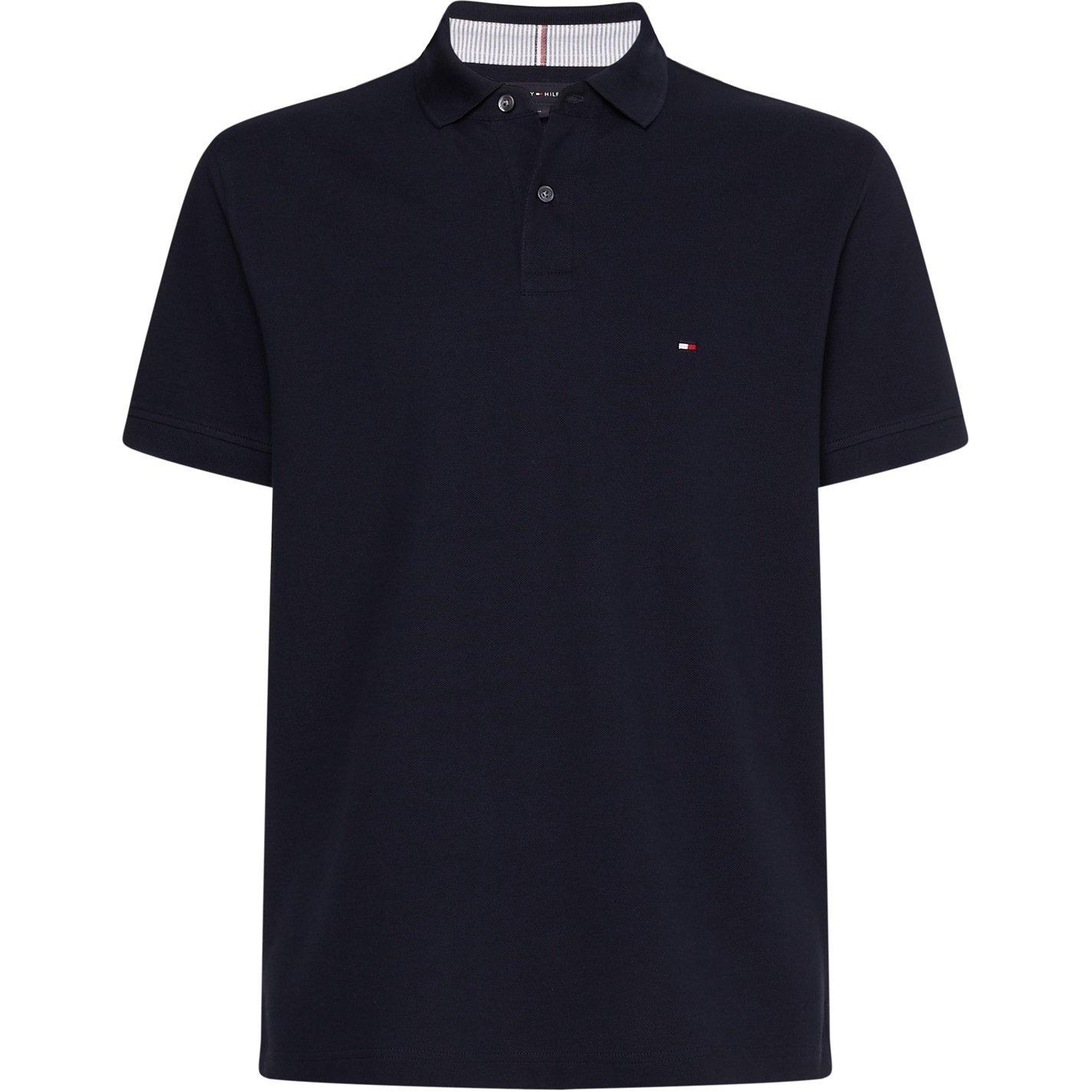 Tommy Hilfiger Stretch Polo Shirt In Regular Fit With 2-Button Collar Men's Navy Blue Xxl - La Redoute - Image 2