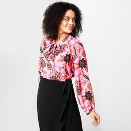 Biba Tie Neck Blouse