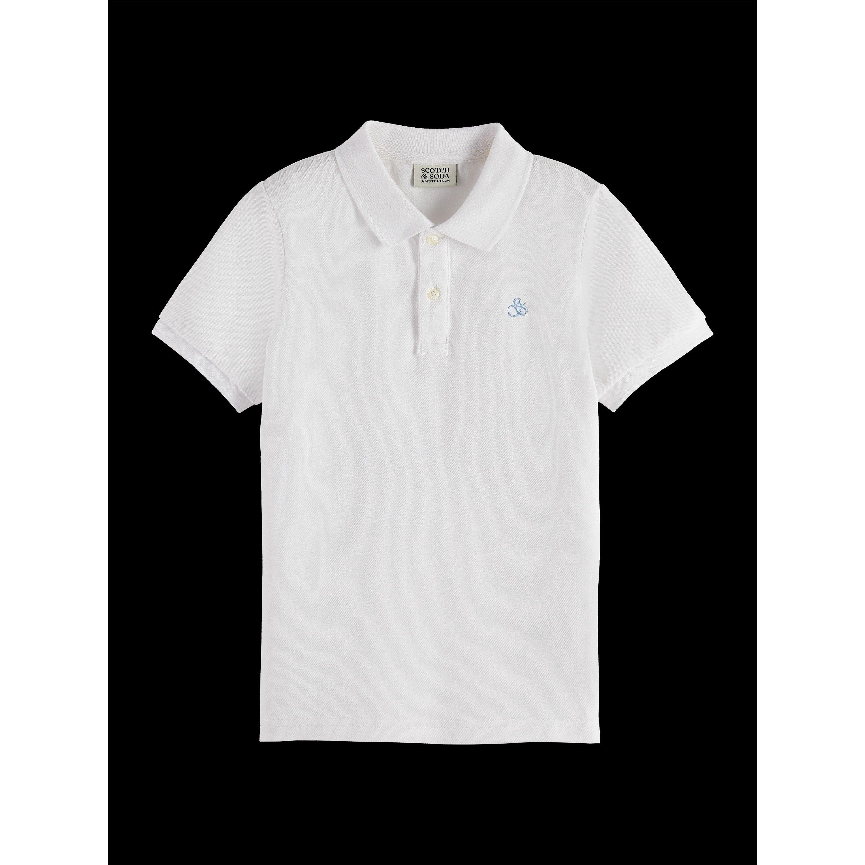 Bright White - Scotch and Soda - Kids' Short Sleeve Polo Shirt - 1