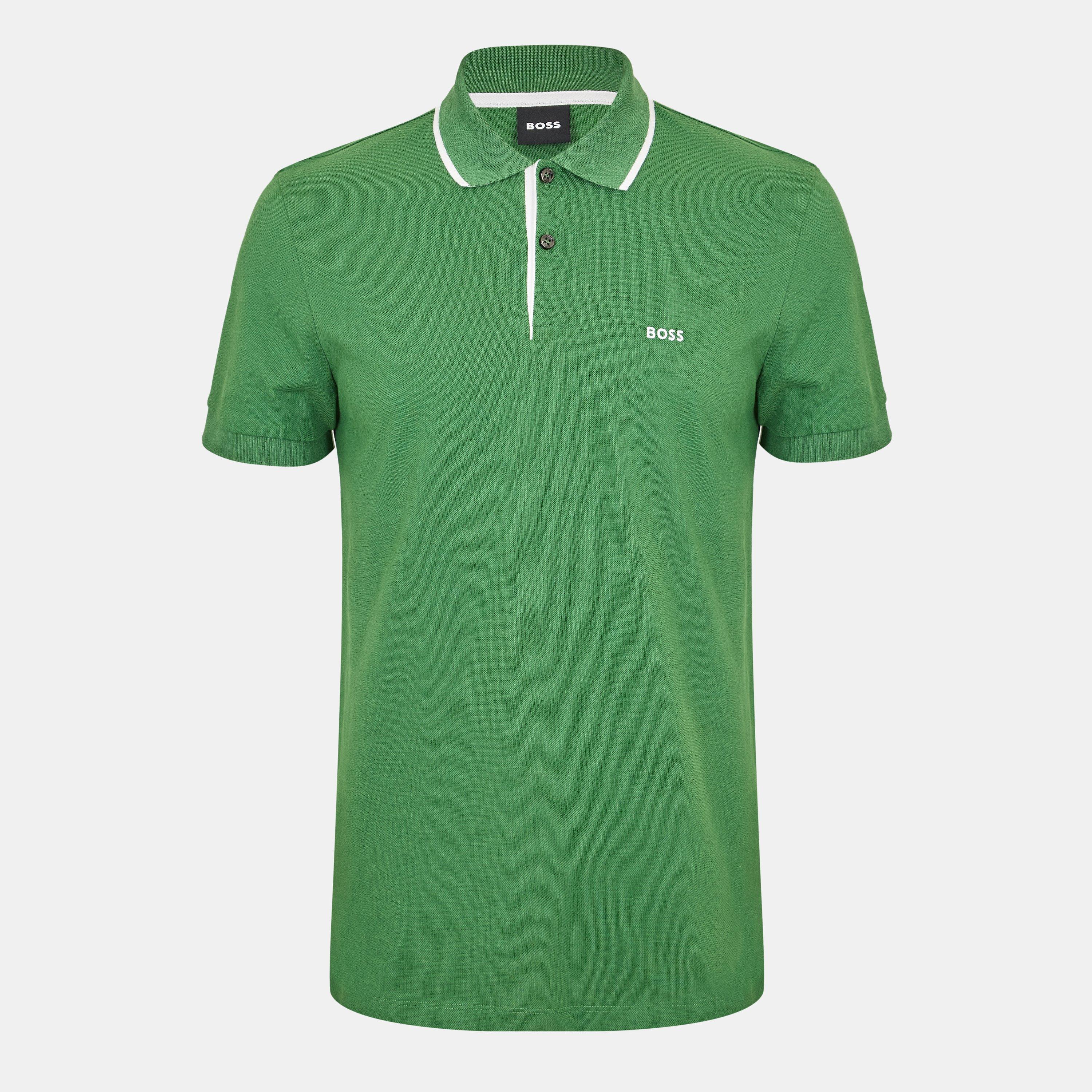 Open Green - Boss - Men's Firenze Short Sleeve Polo Shirt - 1