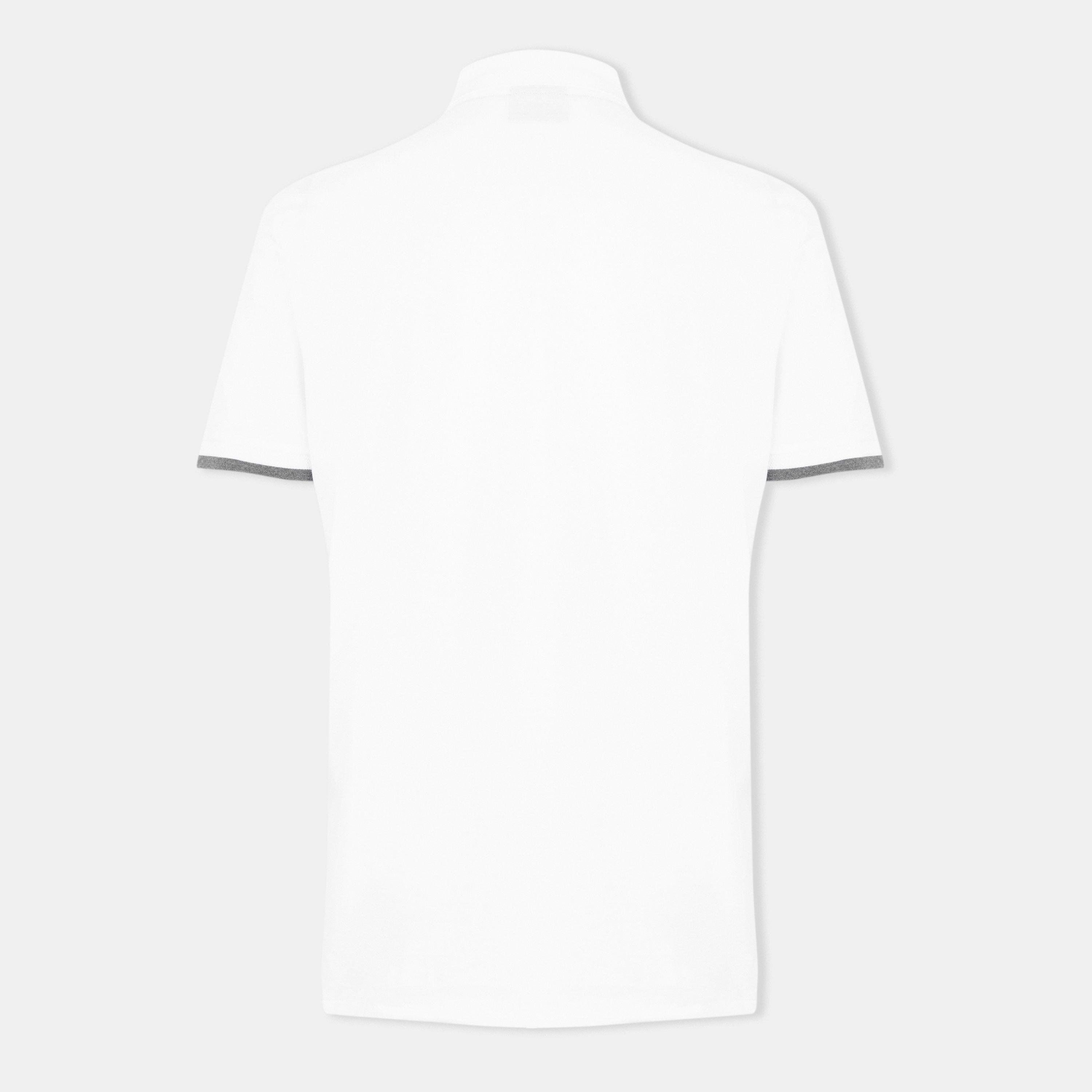 White - Boss - Mens BOSS Short Sleeve Polo Shirt (Phillipson) - 2