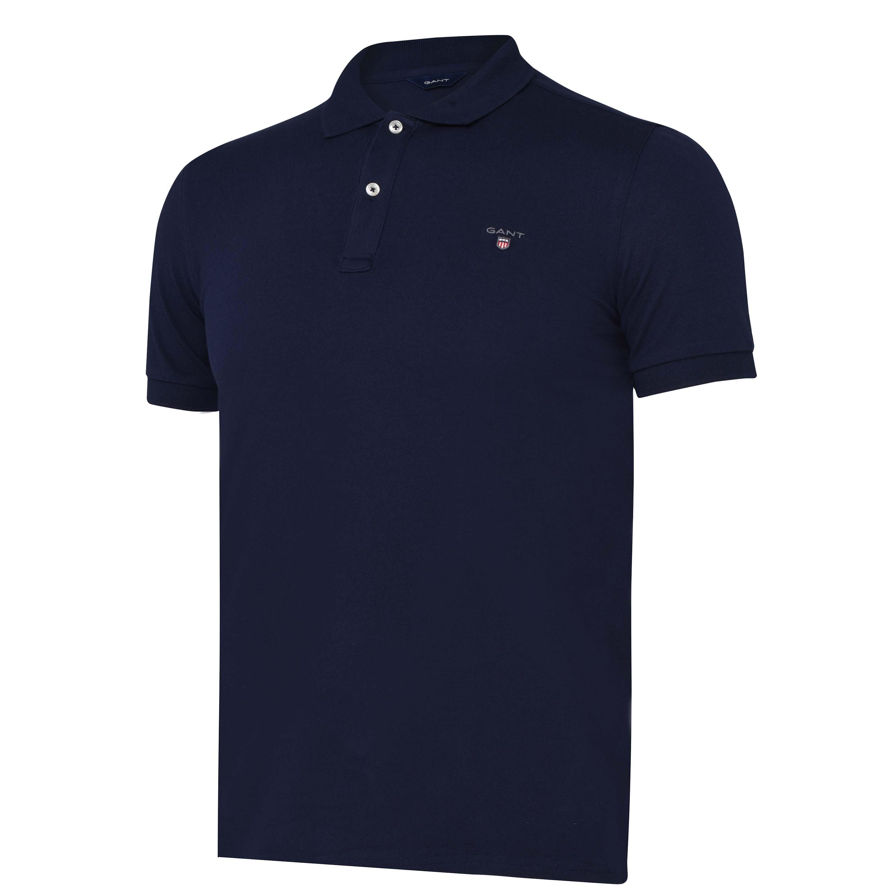 Evening Blu 433 - Gant - Boys Pique Polo Shirt - 3