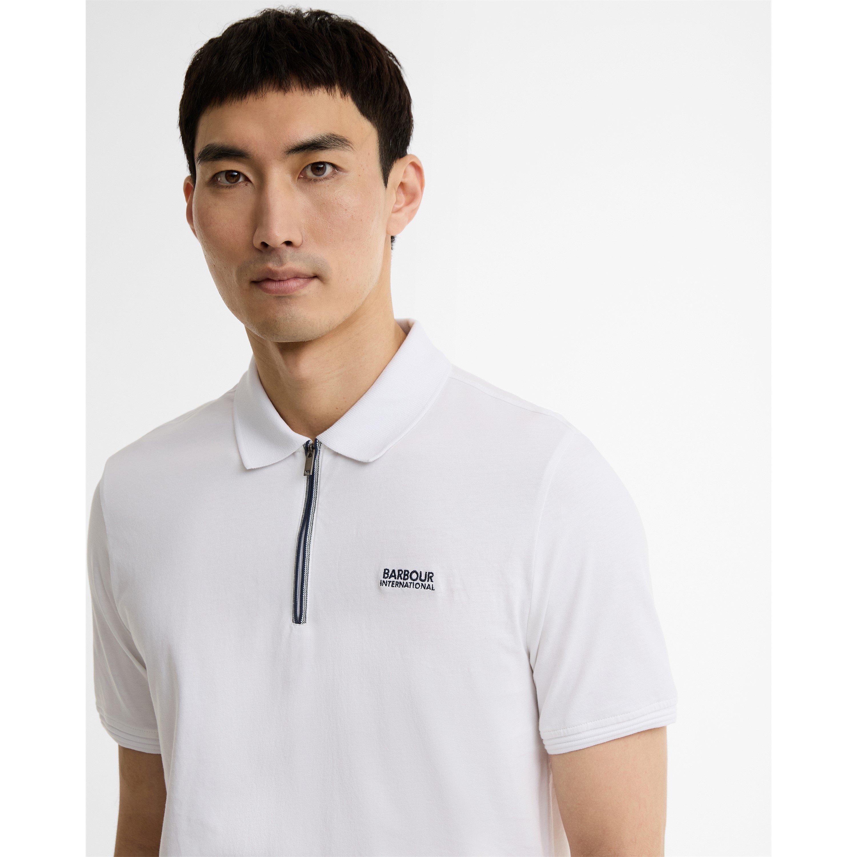 White WH11 - Barbour International - Men's Short Sleeve Polo Shirt - 4
