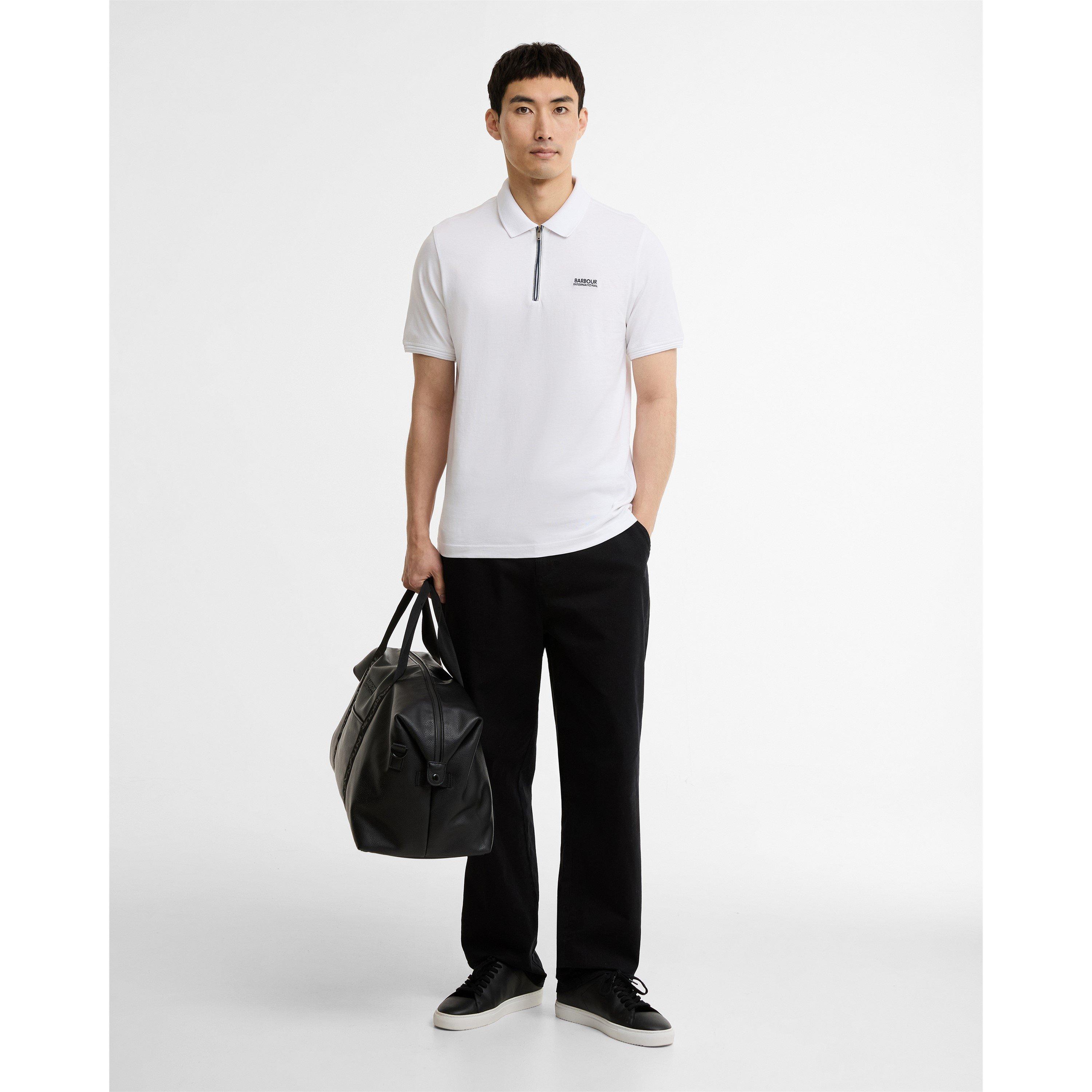 White WH11 - Barbour International - Men's Short Sleeve Polo Shirt - 5