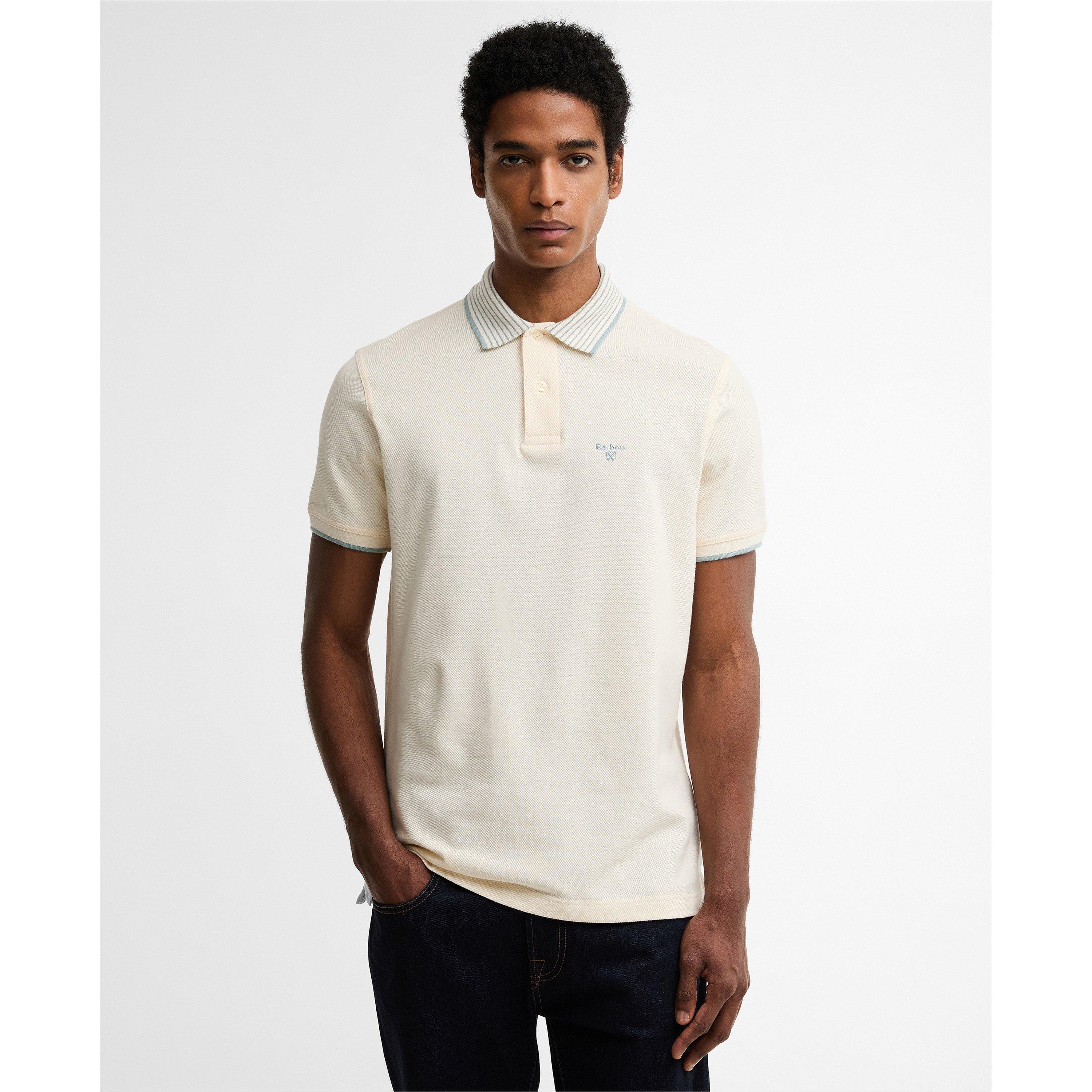 Whspr Wht WH32 - Barbour - Men's Short Sleeve Polo Shirt - 2