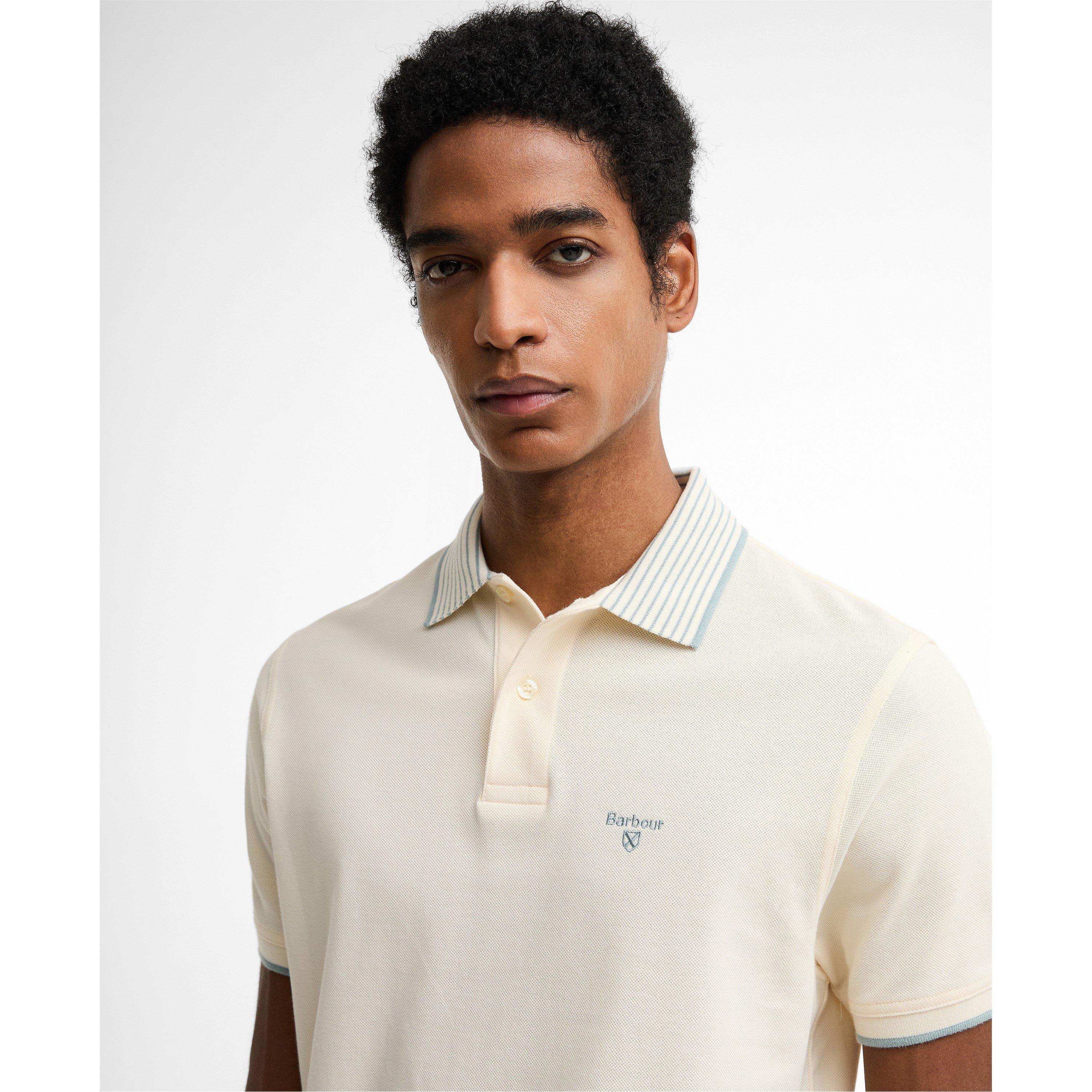 Whspr Wht WH32 - Barbour - Men's Short Sleeve Polo Shirt - 4