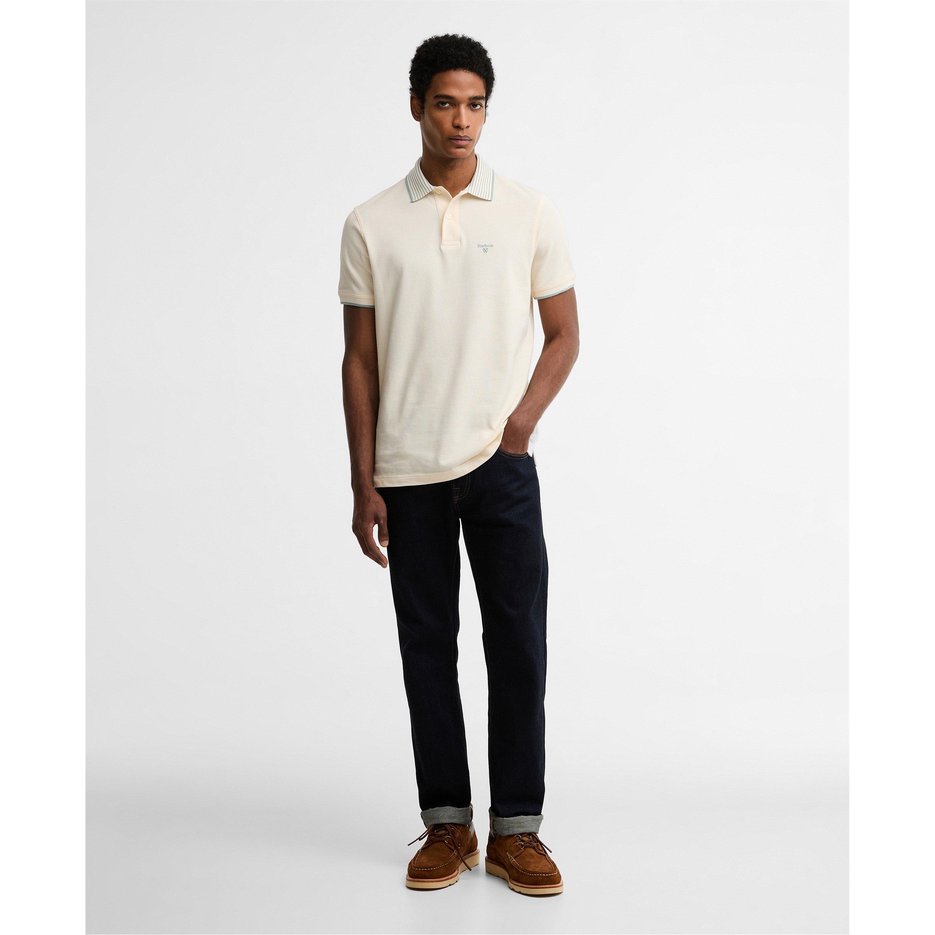 Whspr Wht WH32 - Barbour - Men's Short Sleeve Polo Shirt - 5