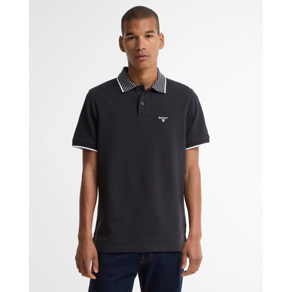 Navy NY91 - Barbour - Men's Short Sleeve Polo Shirt - 2
