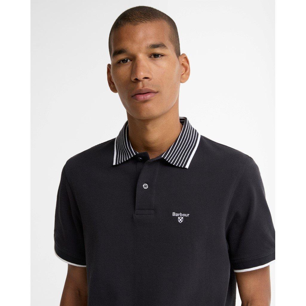 Navy NY91 - Barbour - Men's Short Sleeve Polo Shirt - 4