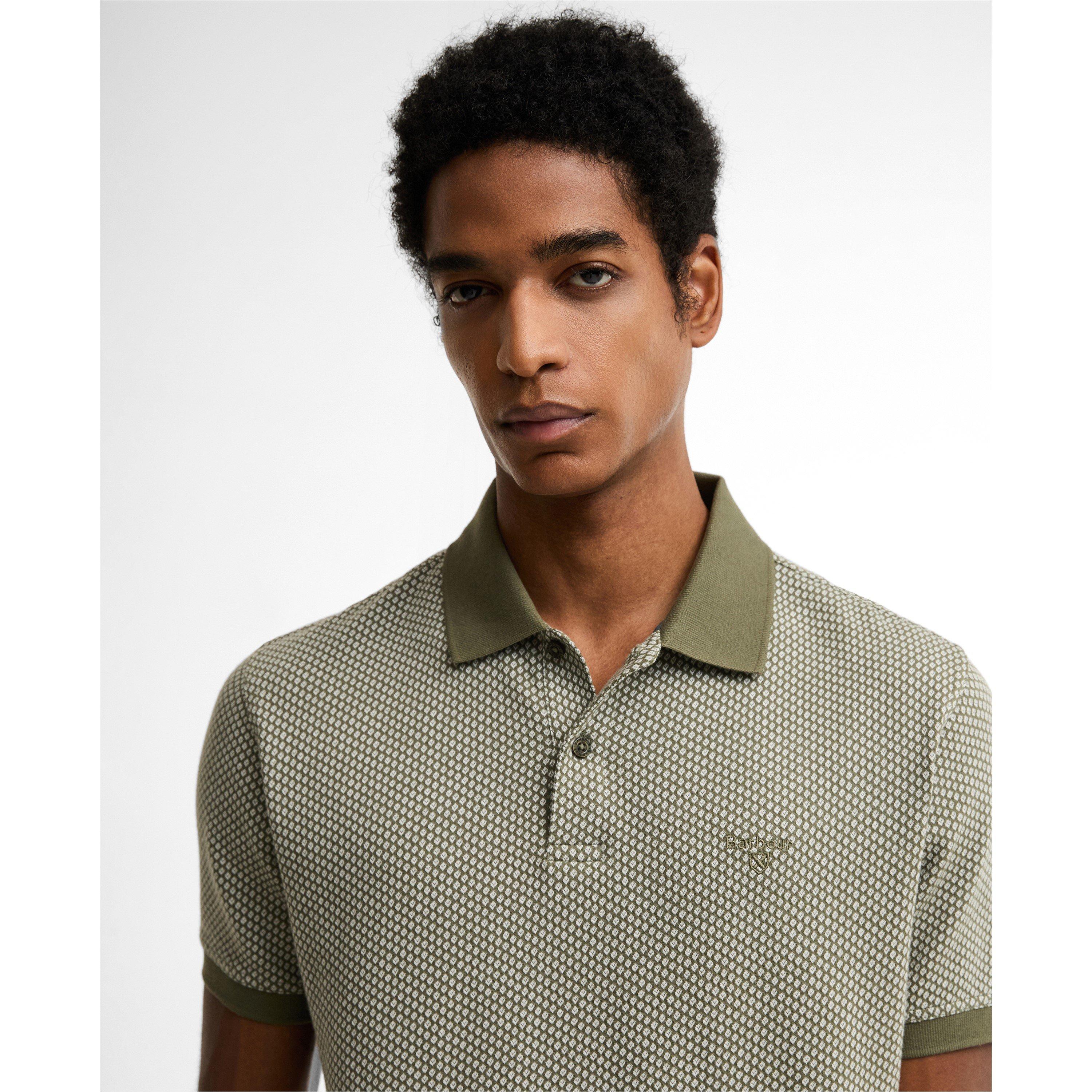 Dust Olive OL56 - Barbour - Men's Short Sleeve Polo Shirt - 4
