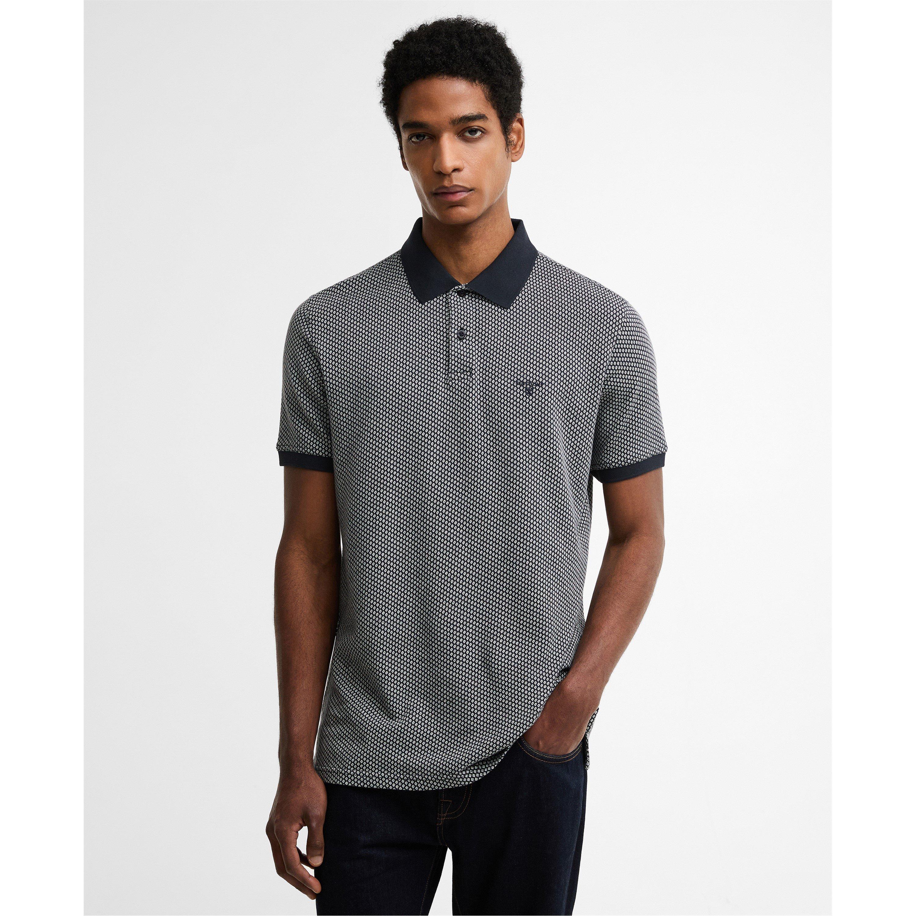 Navy NY91 - Barbour - Men's Short Sleeve Polo Shirt - 2