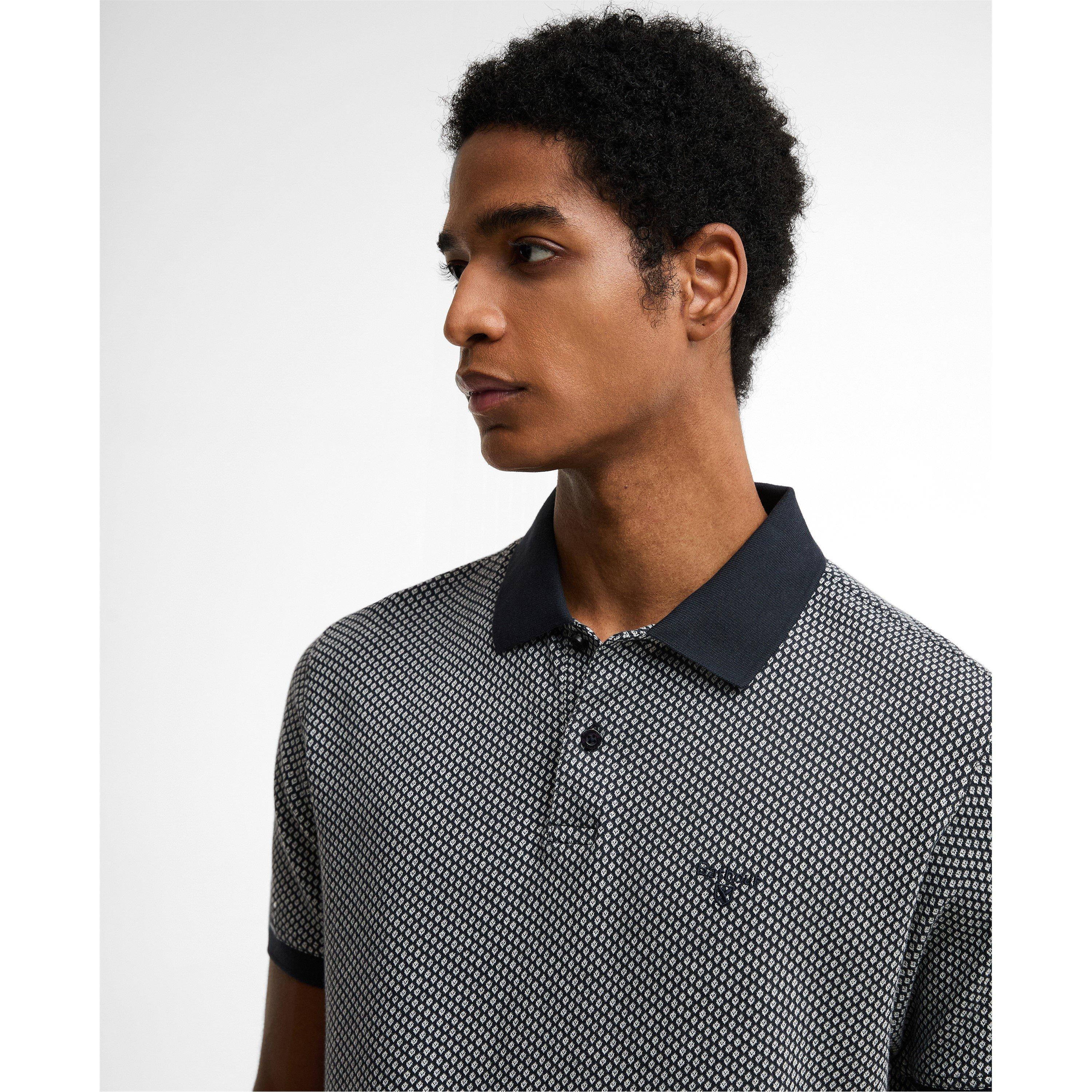 Navy NY91 - Barbour - Men's Short Sleeve Polo Shirt - 4