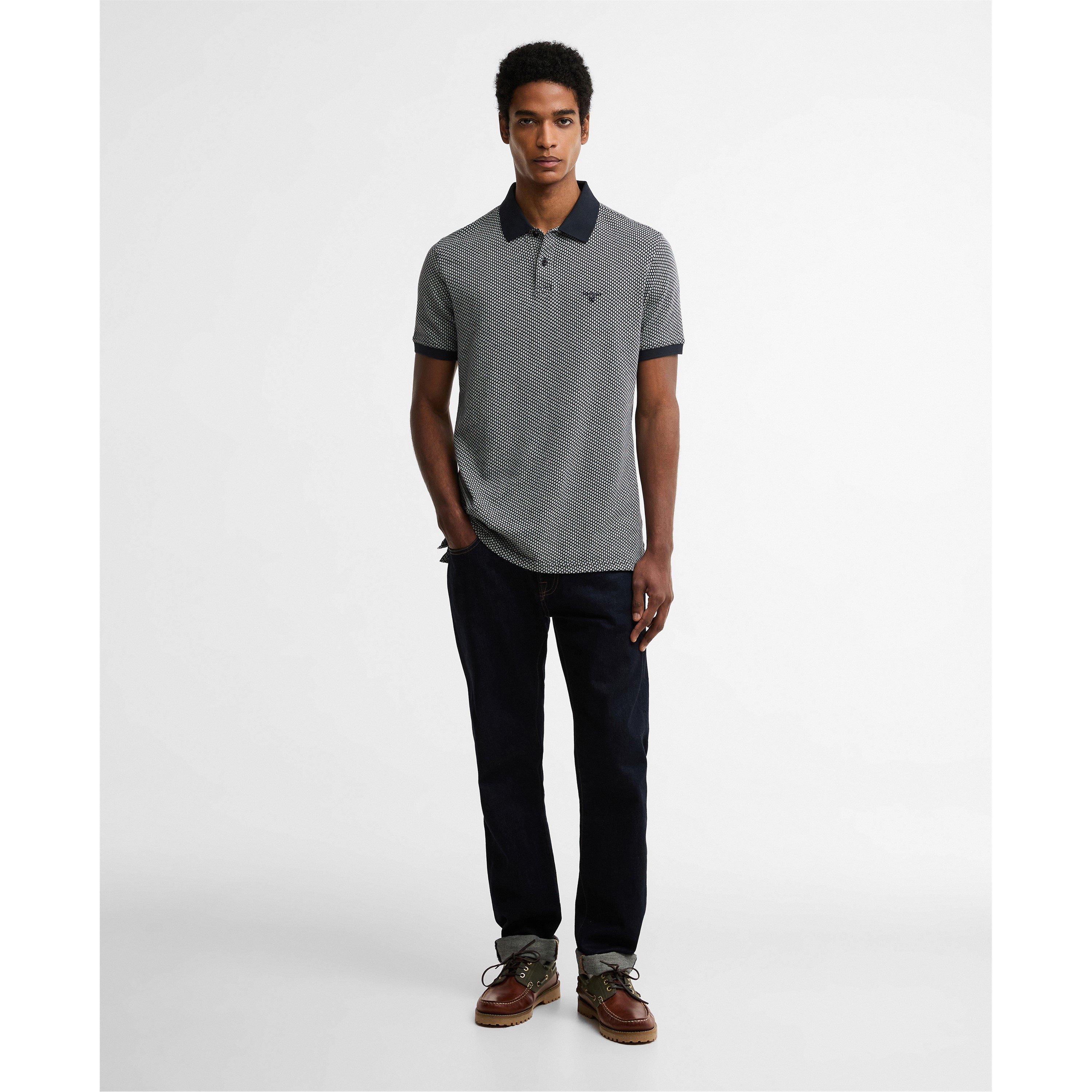 Navy NY91 - Barbour - Men's Short Sleeve Polo Shirt - 5