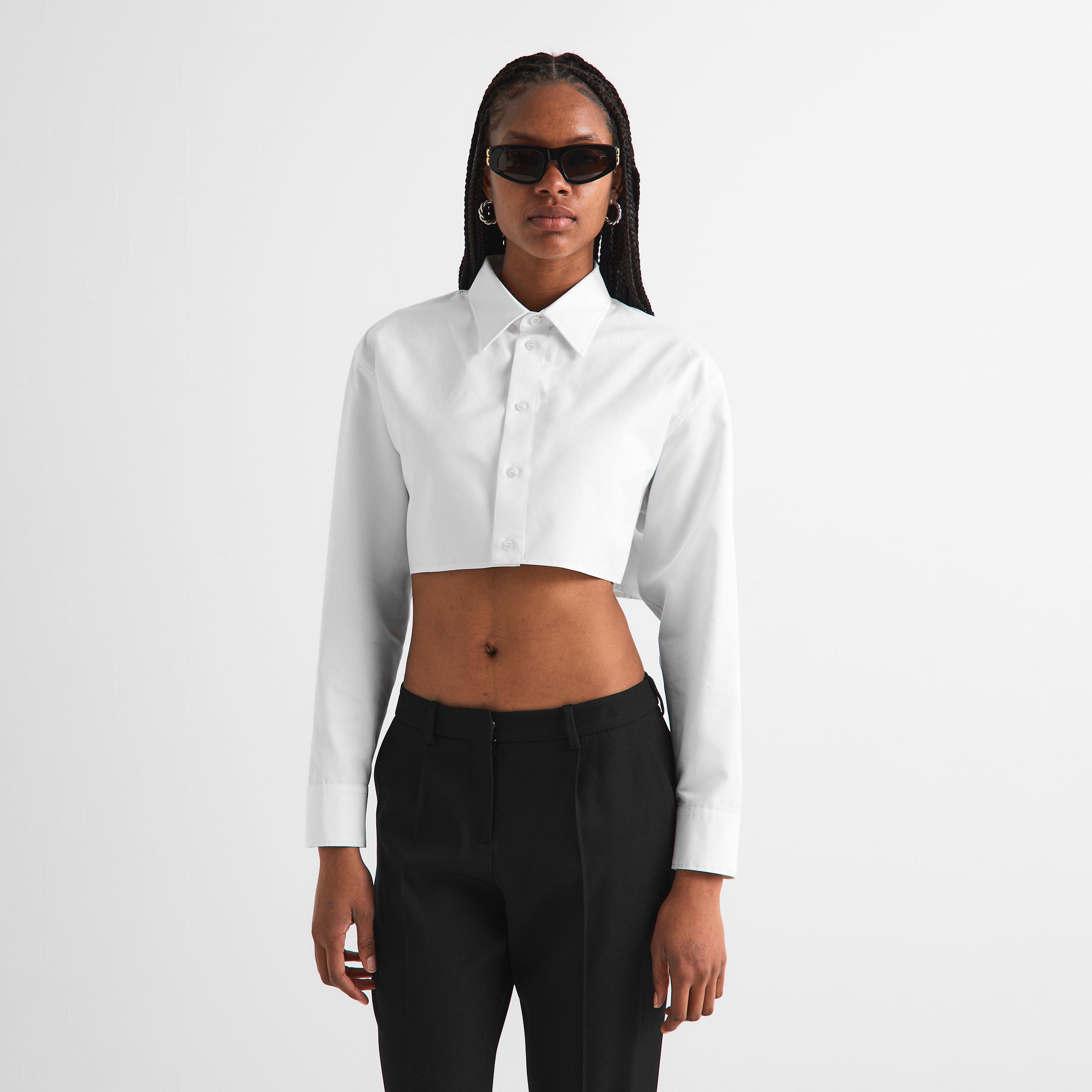 White - Balenciaga - Women's Long Sleeve Blouse - 3