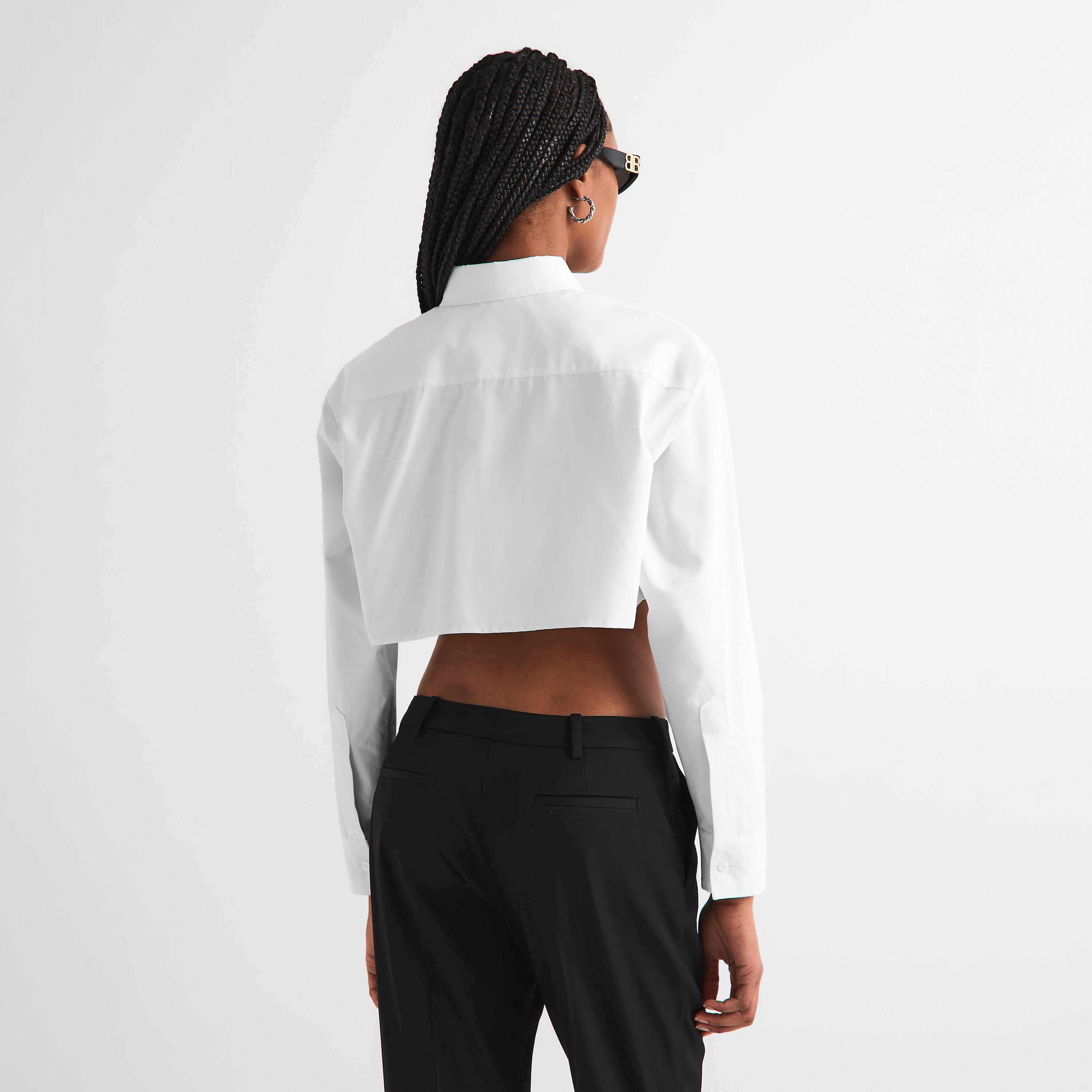 White - Balenciaga - Women's Long Sleeve Blouse - 4