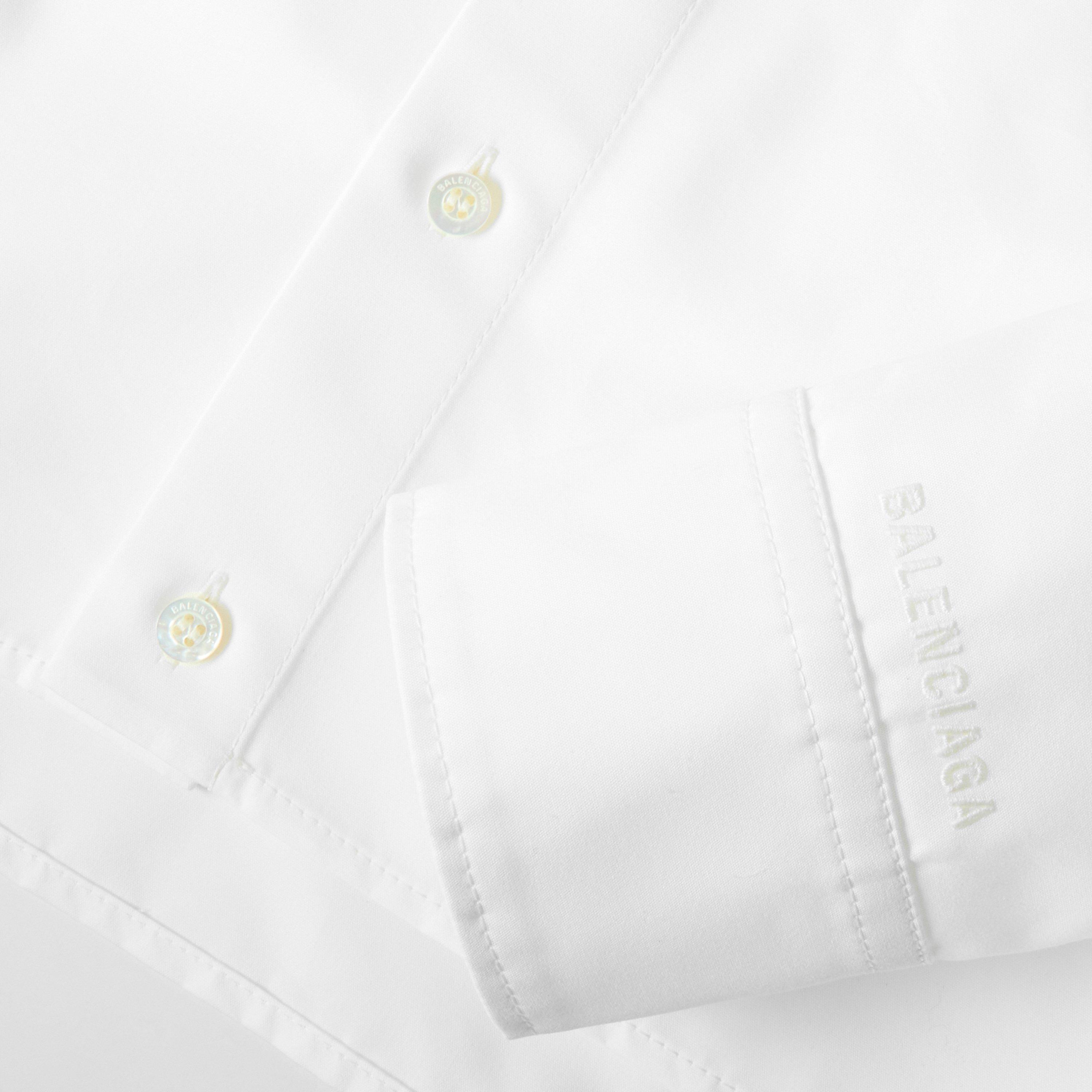 White - Balenciaga - Women's Long Sleeve Blouse - 3