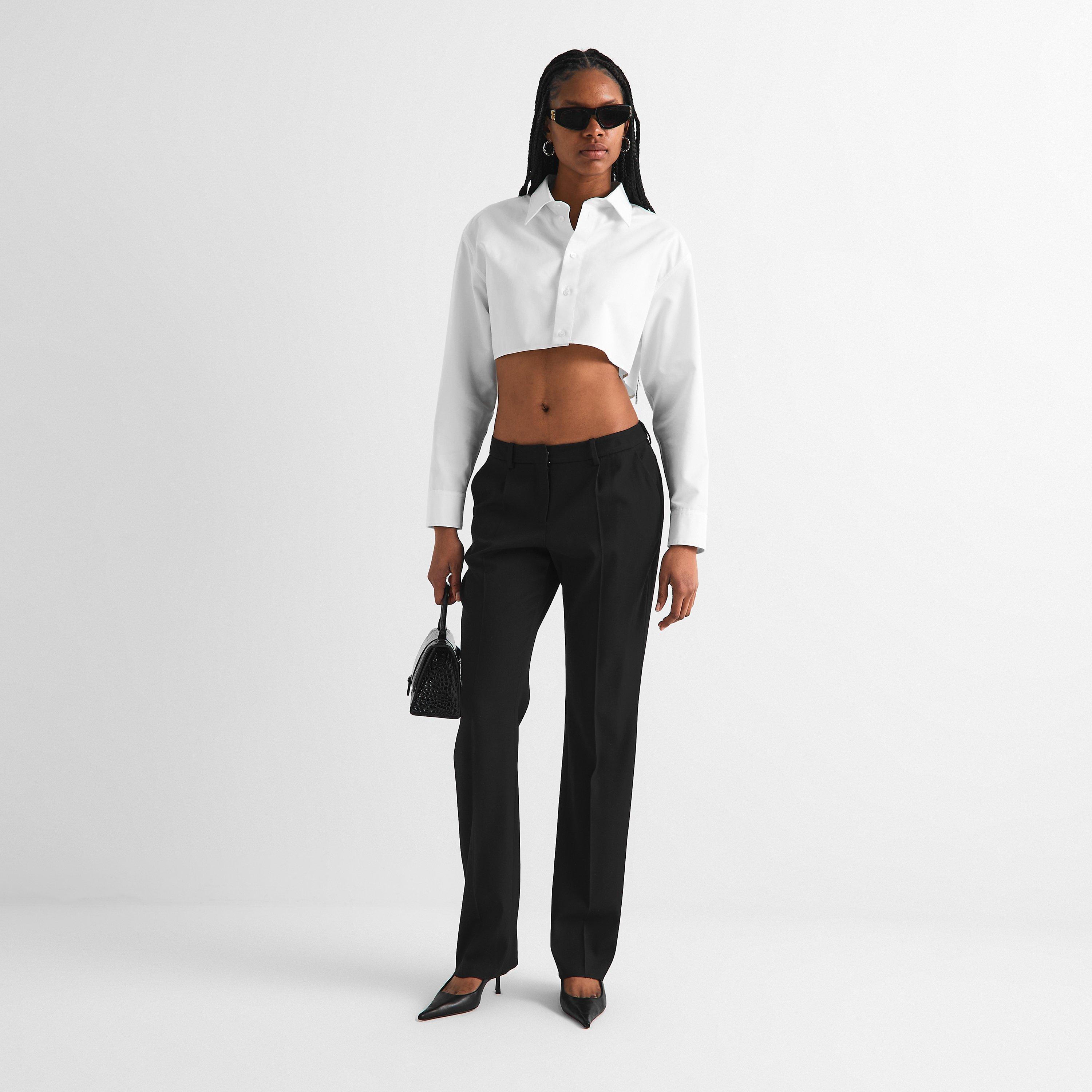 White - Balenciaga - Women's Long Sleeve Blouse - 6