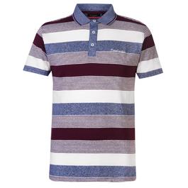 Pierre Cardin Yarn Dye Jersey Polo Shirt Mens