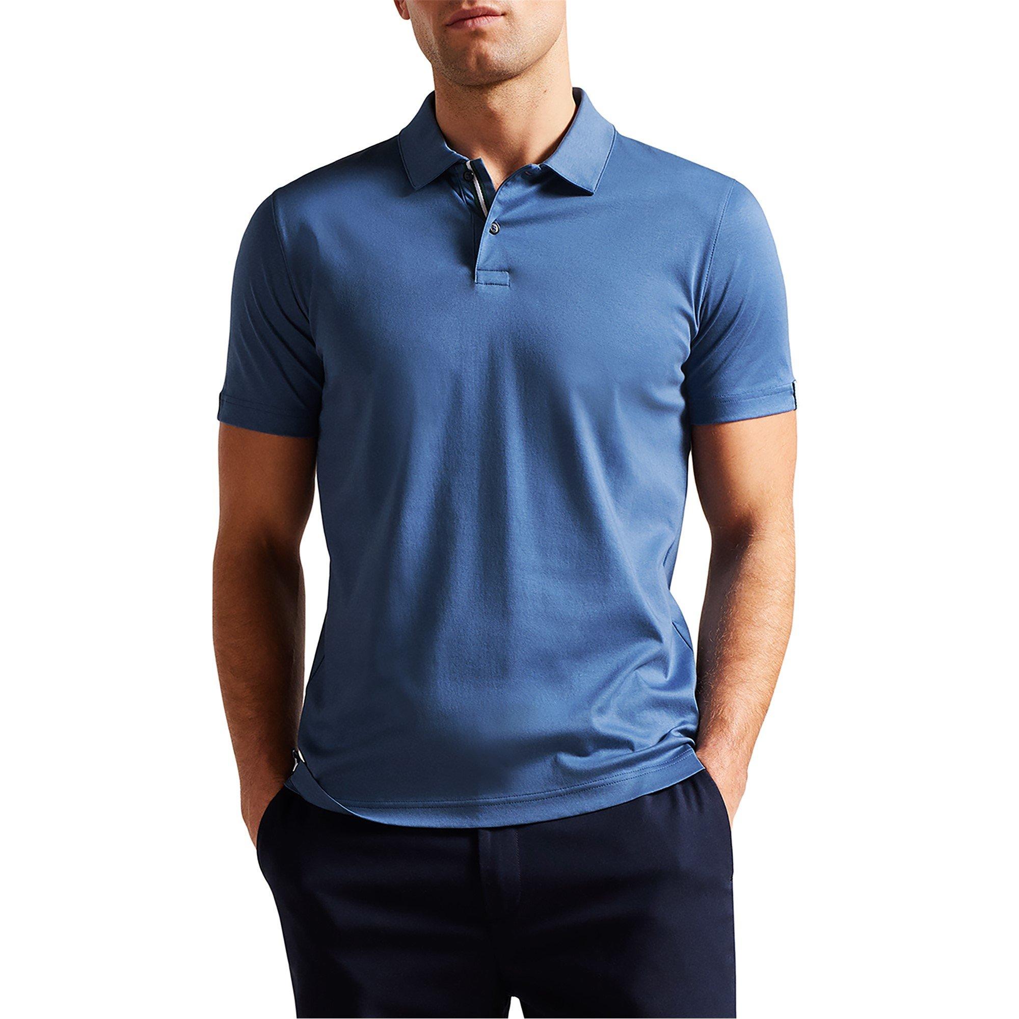 Dk-Blue - Ted Baker - Men's Regular Fit Zeiter Polo Shirt - 3