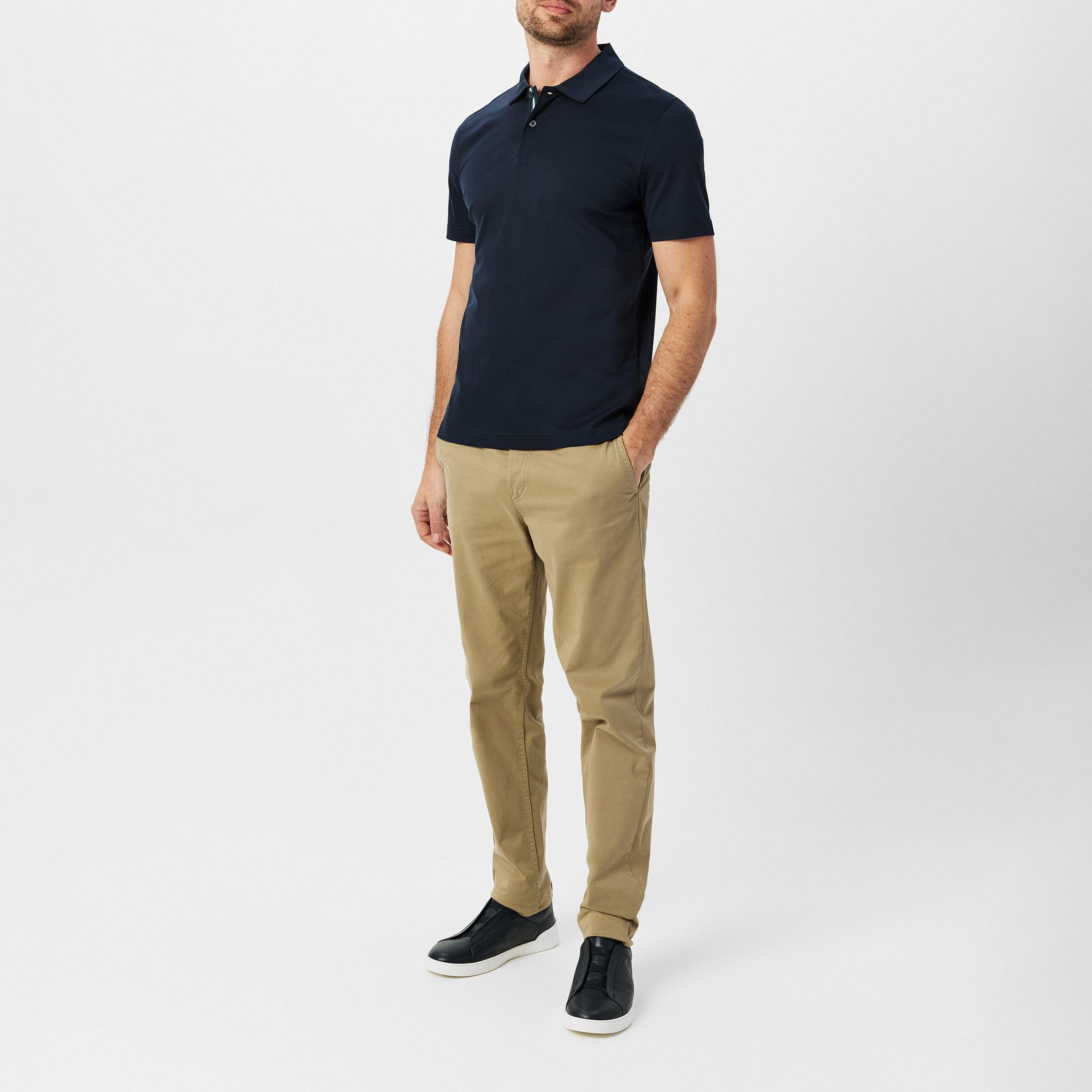Navy - Ted Baker - Men's Regular Fit Zeiter Polo Shirt - 6