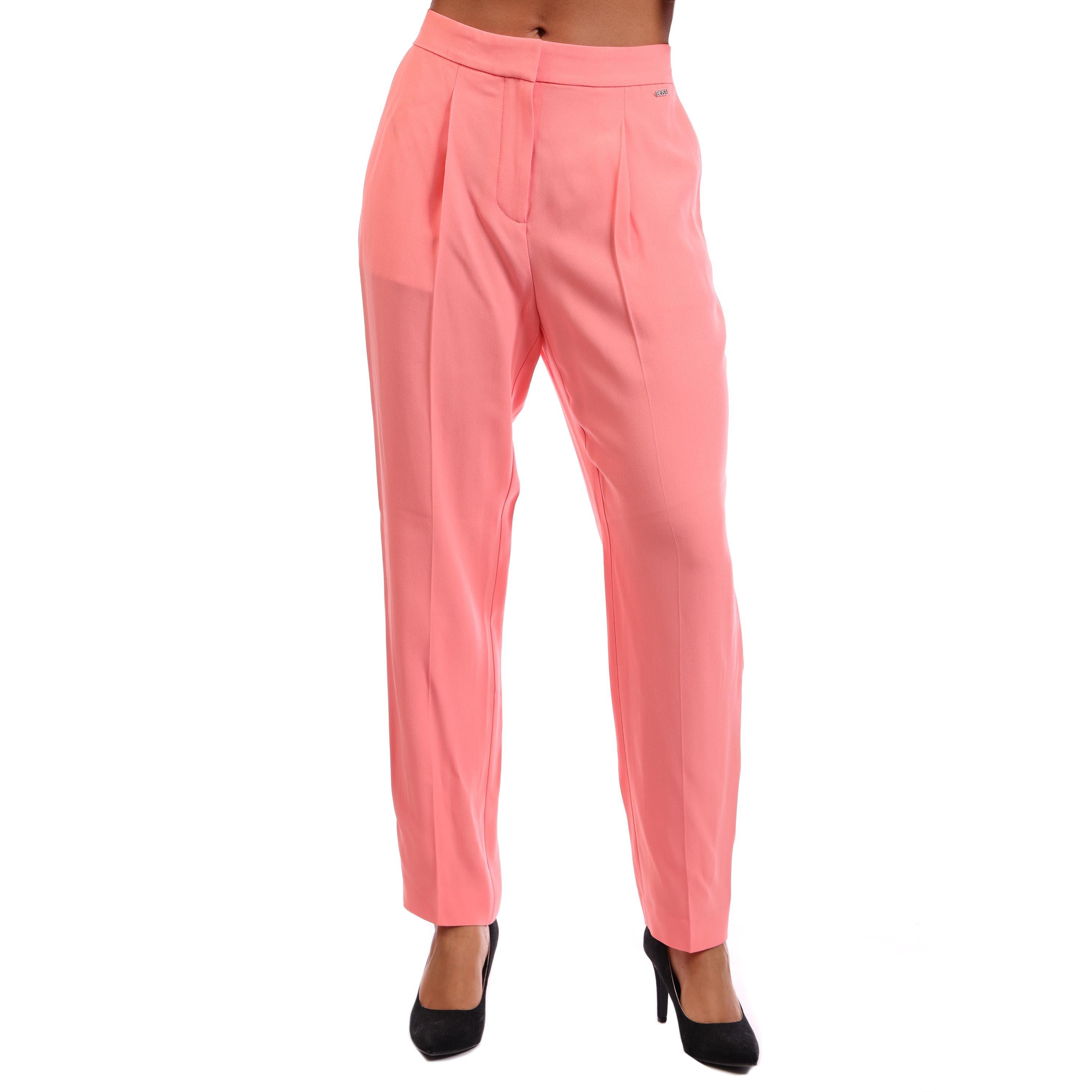 Boss Women's Talosa Straight Leg Trousers - Open Purple - 10 (M)