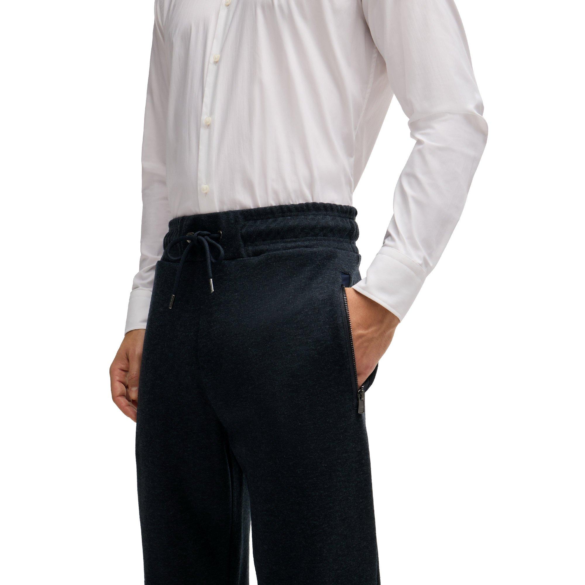 Dark Blue - Boss - Men's P Lamont Short Sleeve Polo Shirt - 3